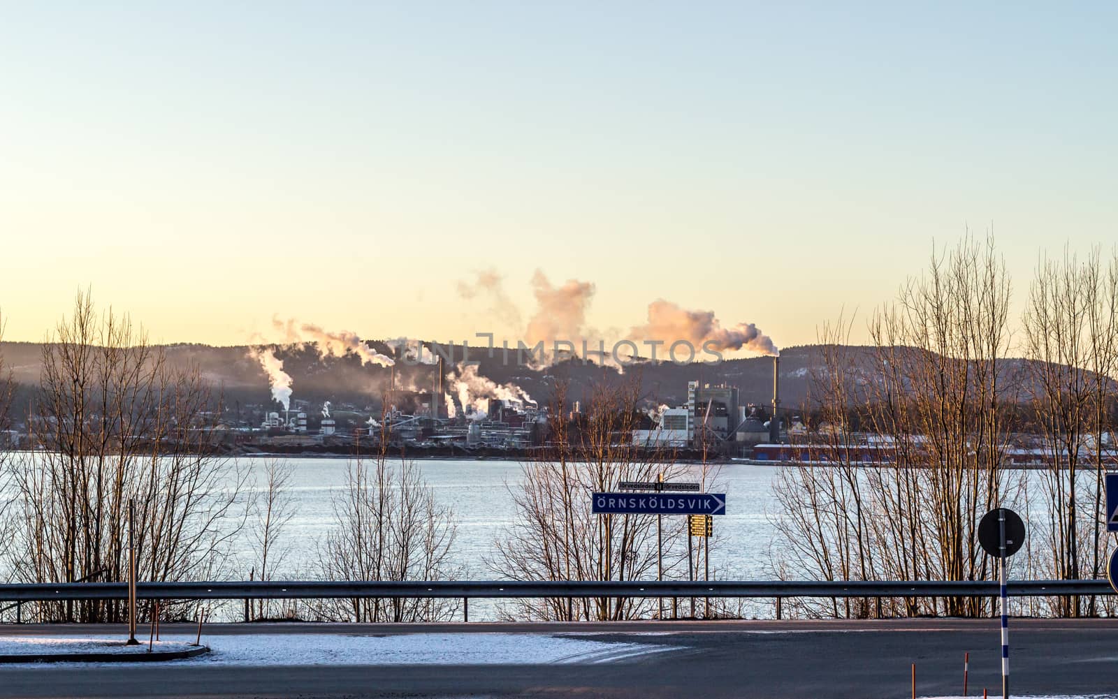 Industrial Buildings by Ocean in Sweden