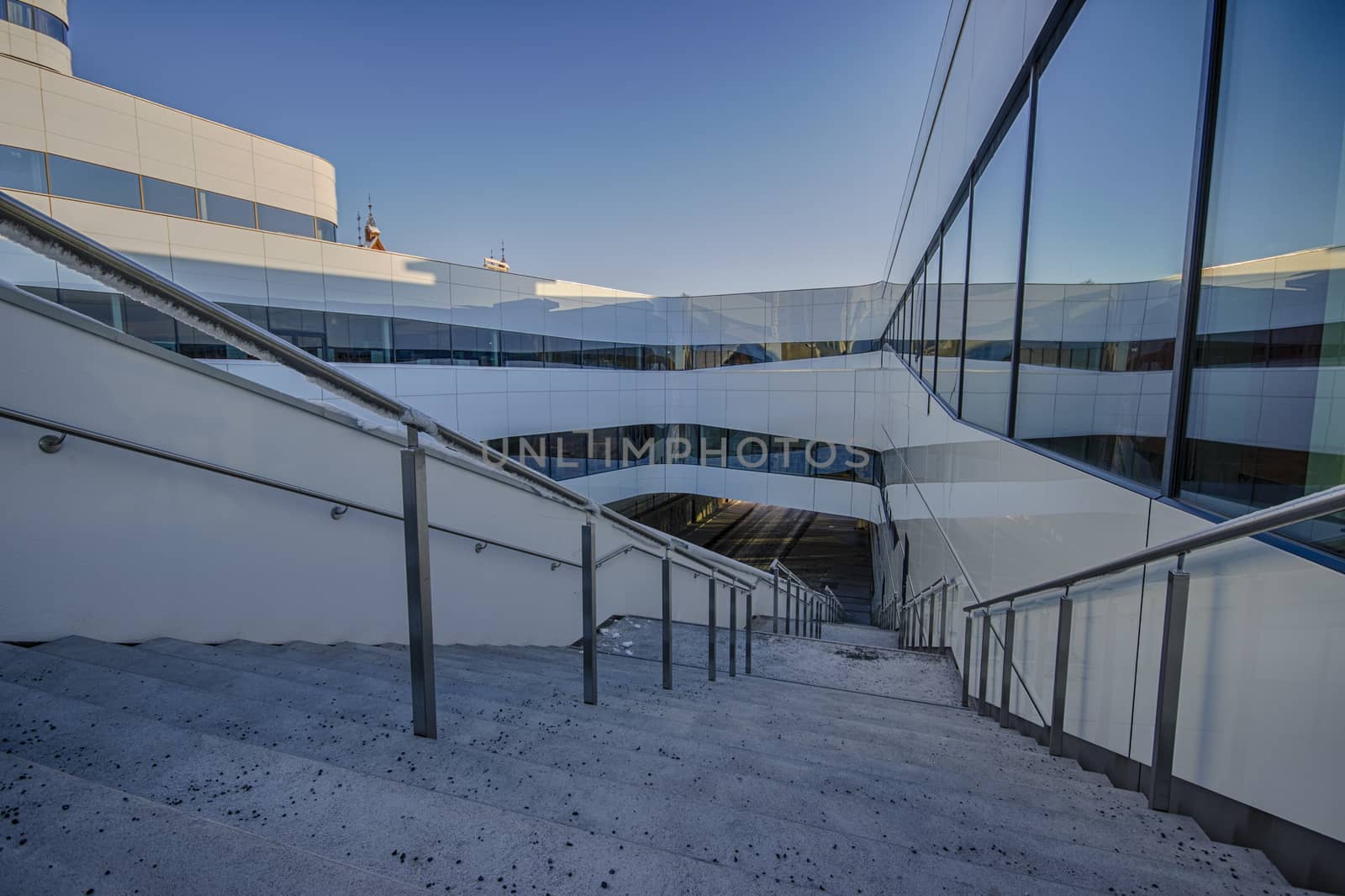 Staircase at Modern Building