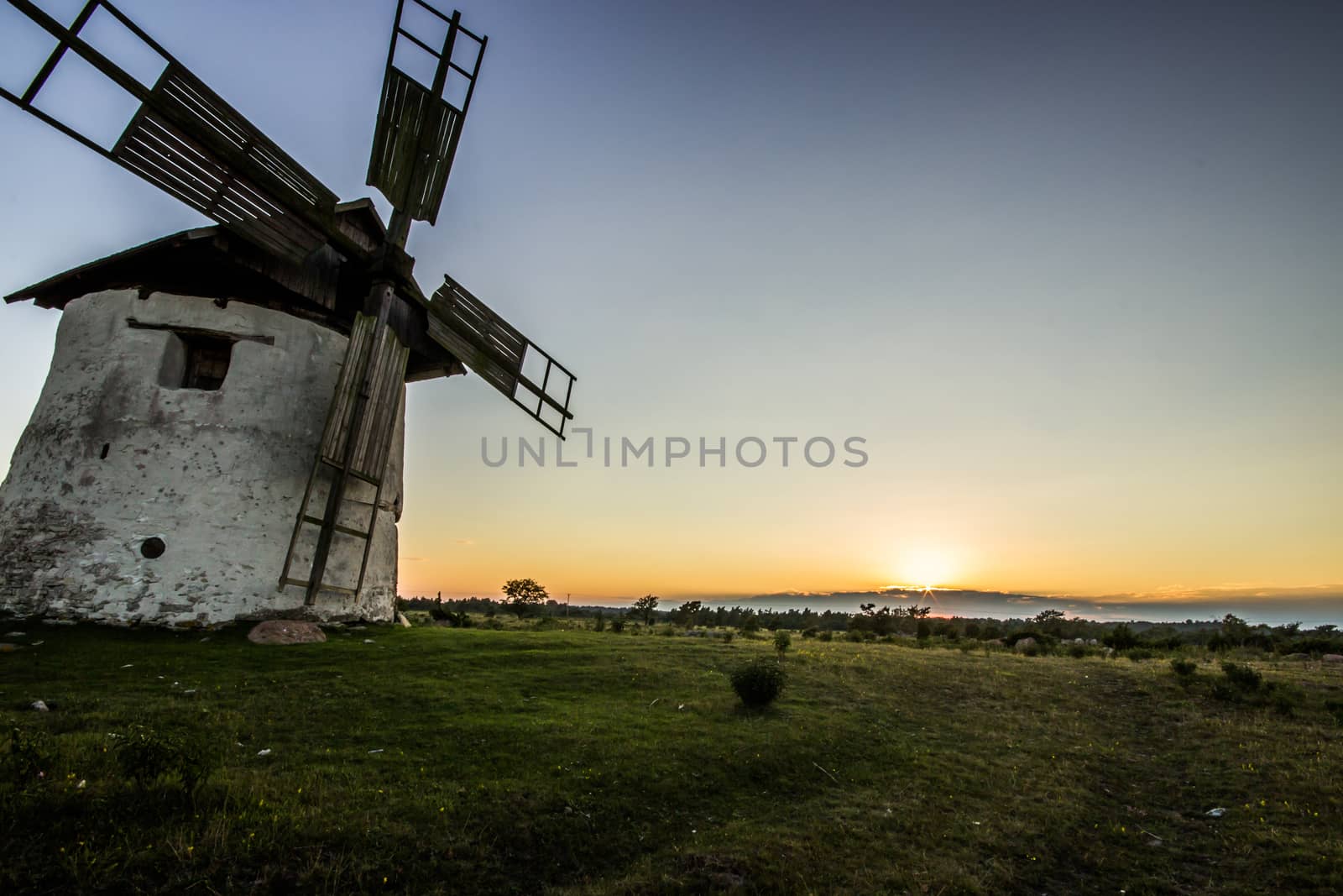 Windmill at Sunset