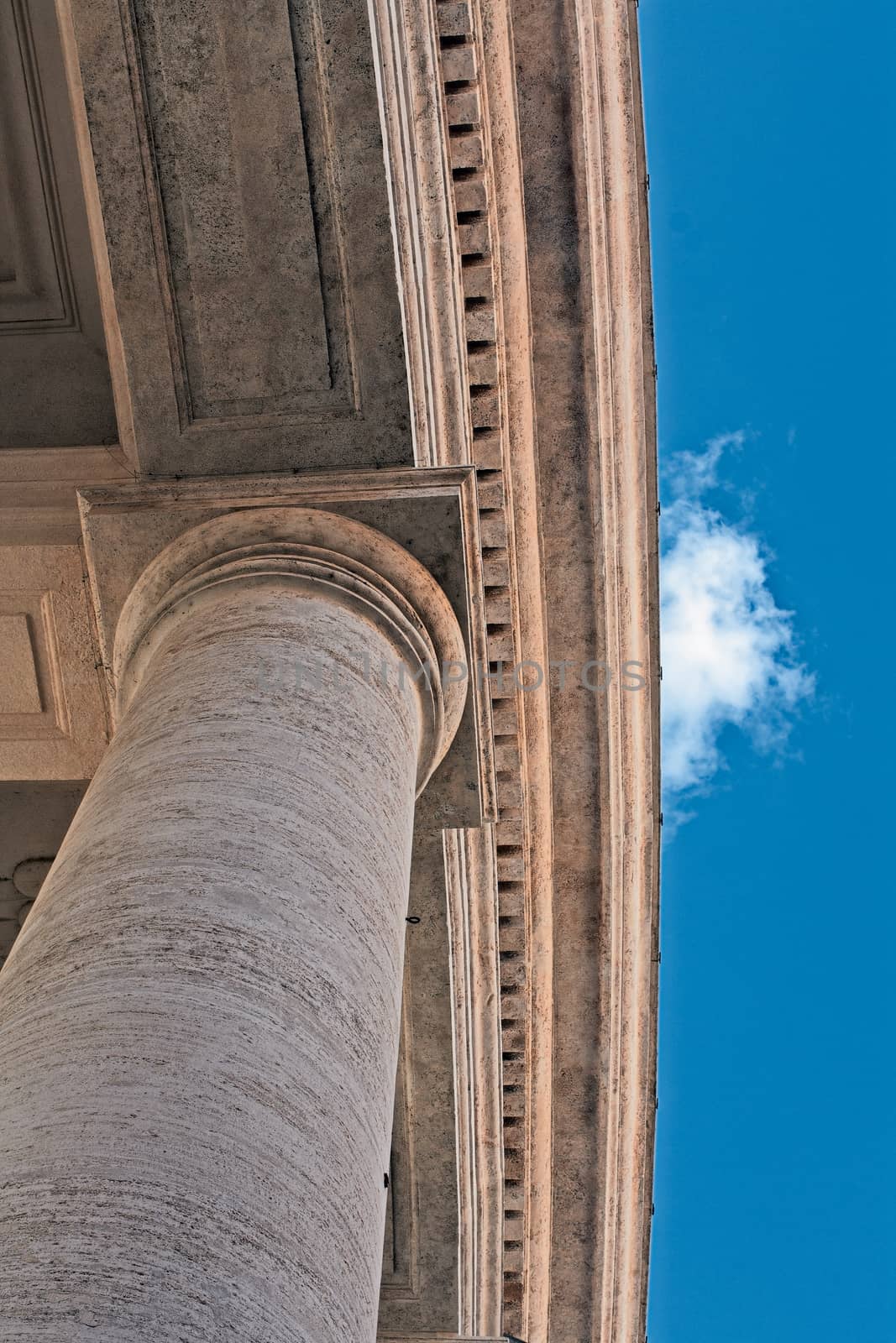 Colonnade of San Pietro in Rome by EnzoArt