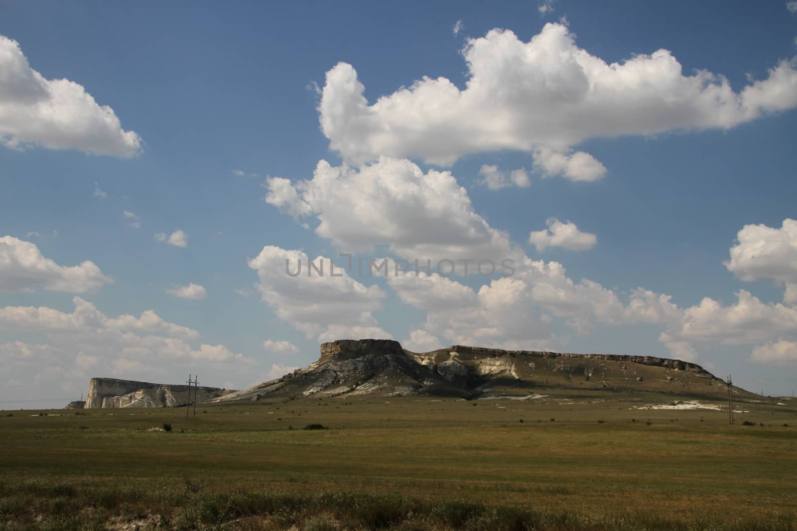 White Rock or Ak-Kaya Crimea natural background