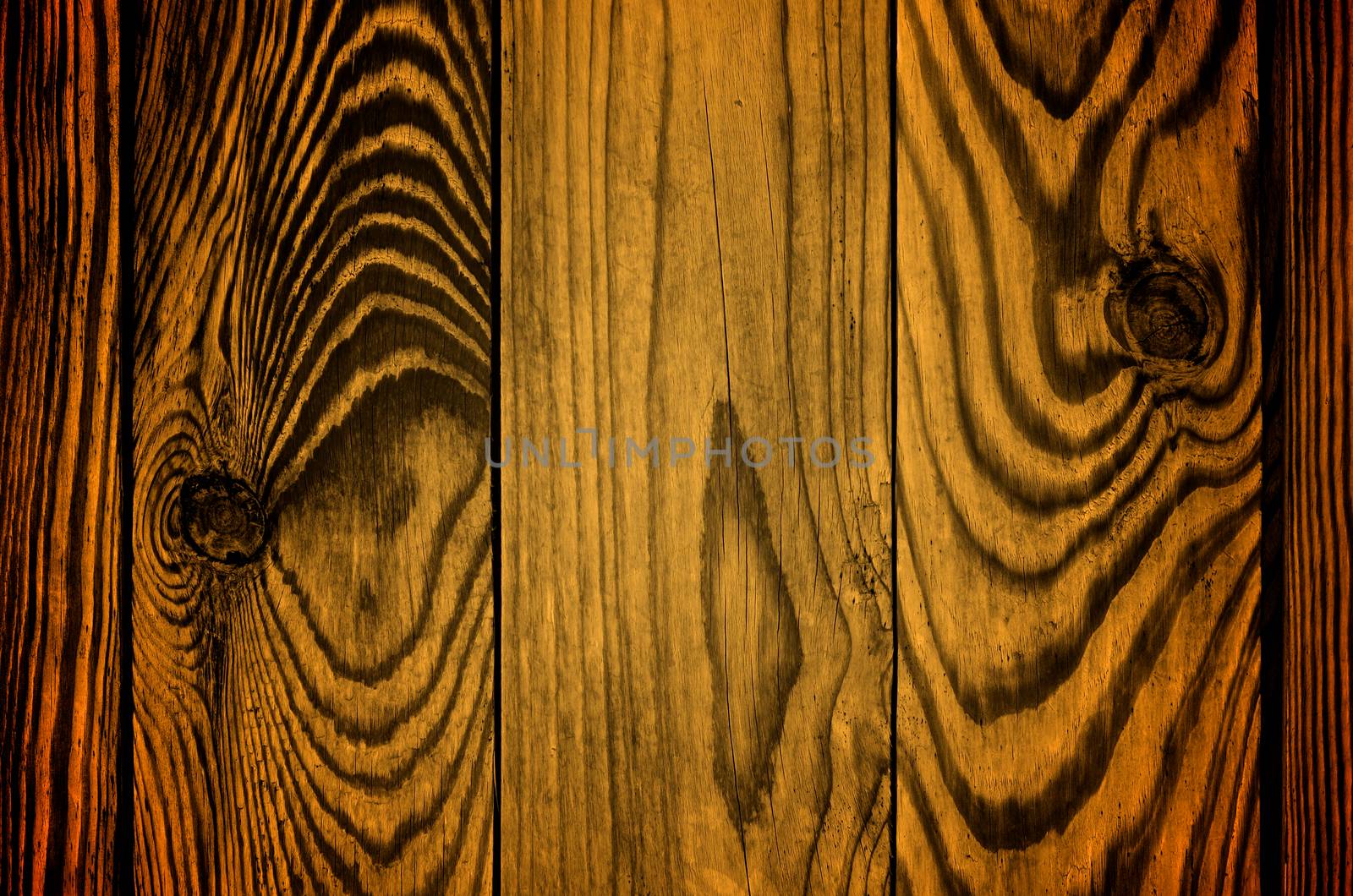 Ginger Brushed Plank Wooden Background with Rough closeup