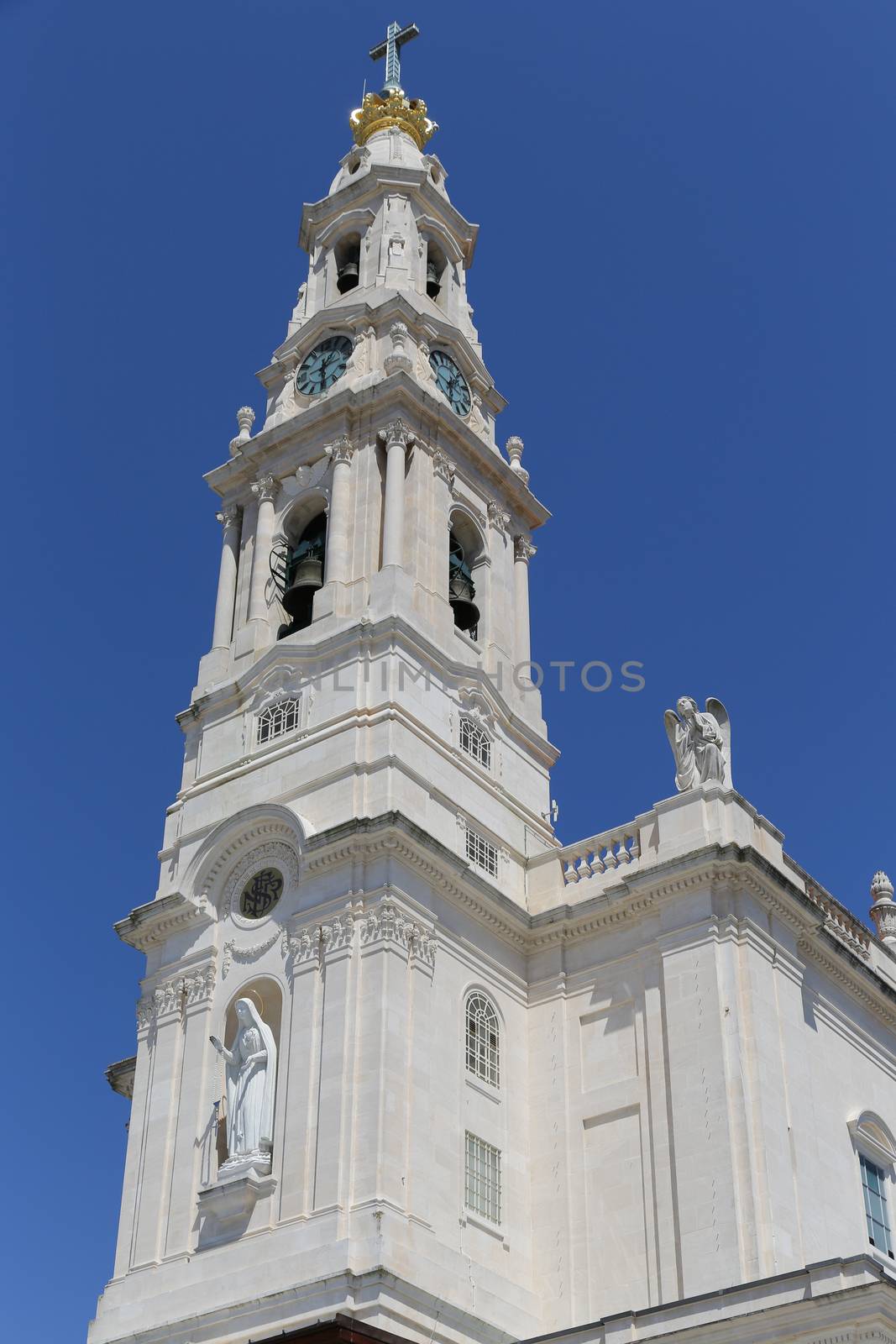 The old cathedral of the religious complex in Fatima, Portugal
