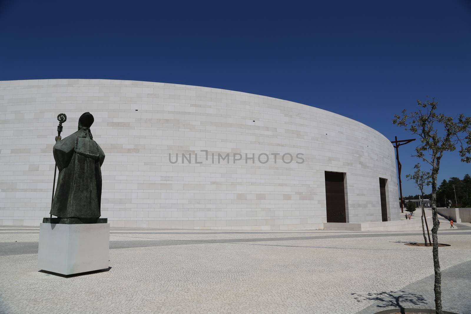 The new cathedral of the religious complex in Fatima, Portugal