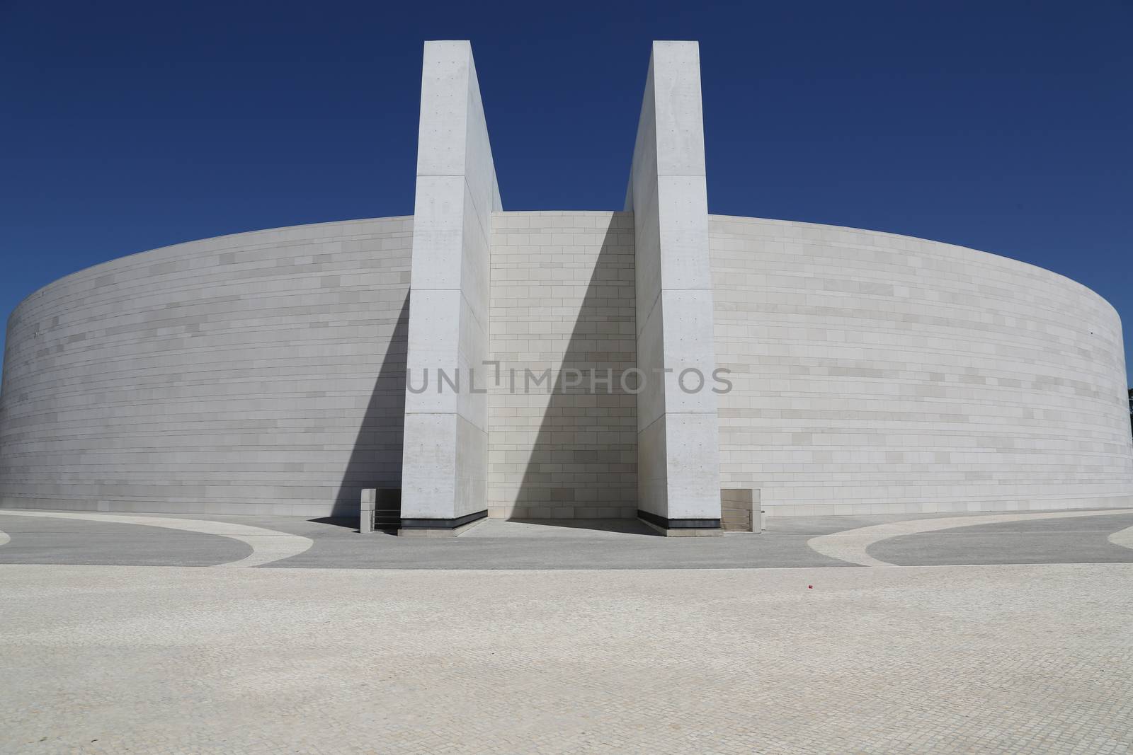 The new cathedral of the religious complex in Fatima, Portugal