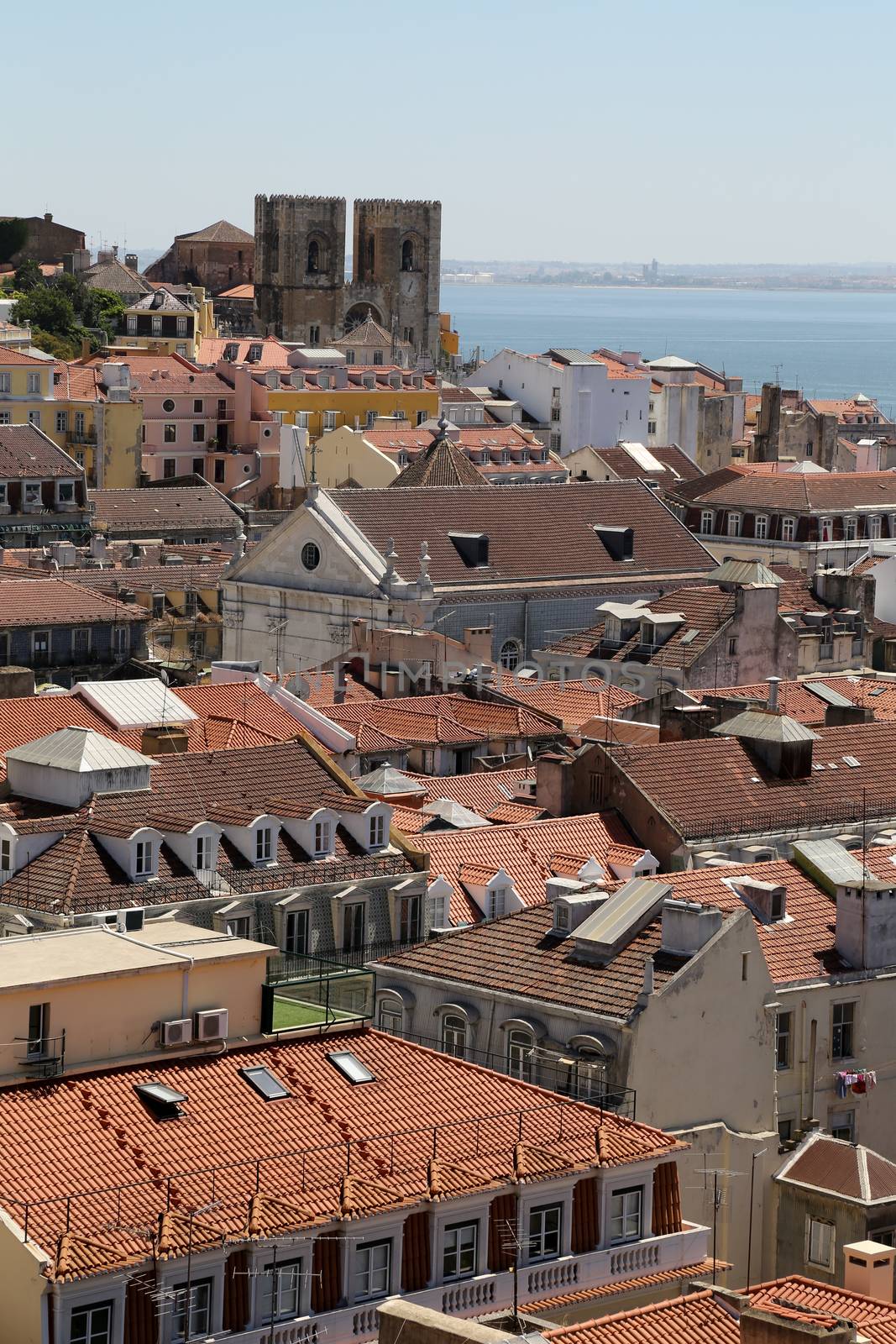 A view on the city of Lisbon - cathedral