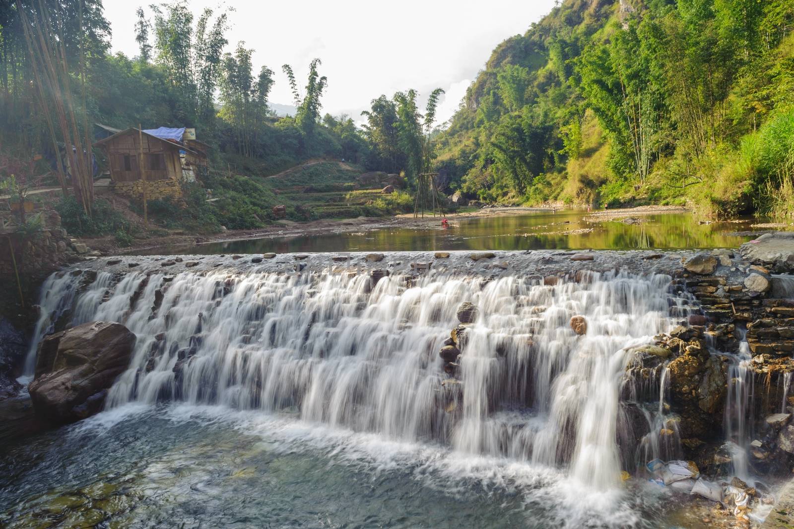 Little Tien Sa water fall in Sapa,Vietnam. by ngungfoto