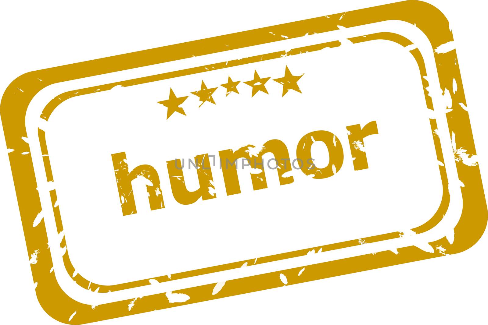 humor stamp isolated on white background