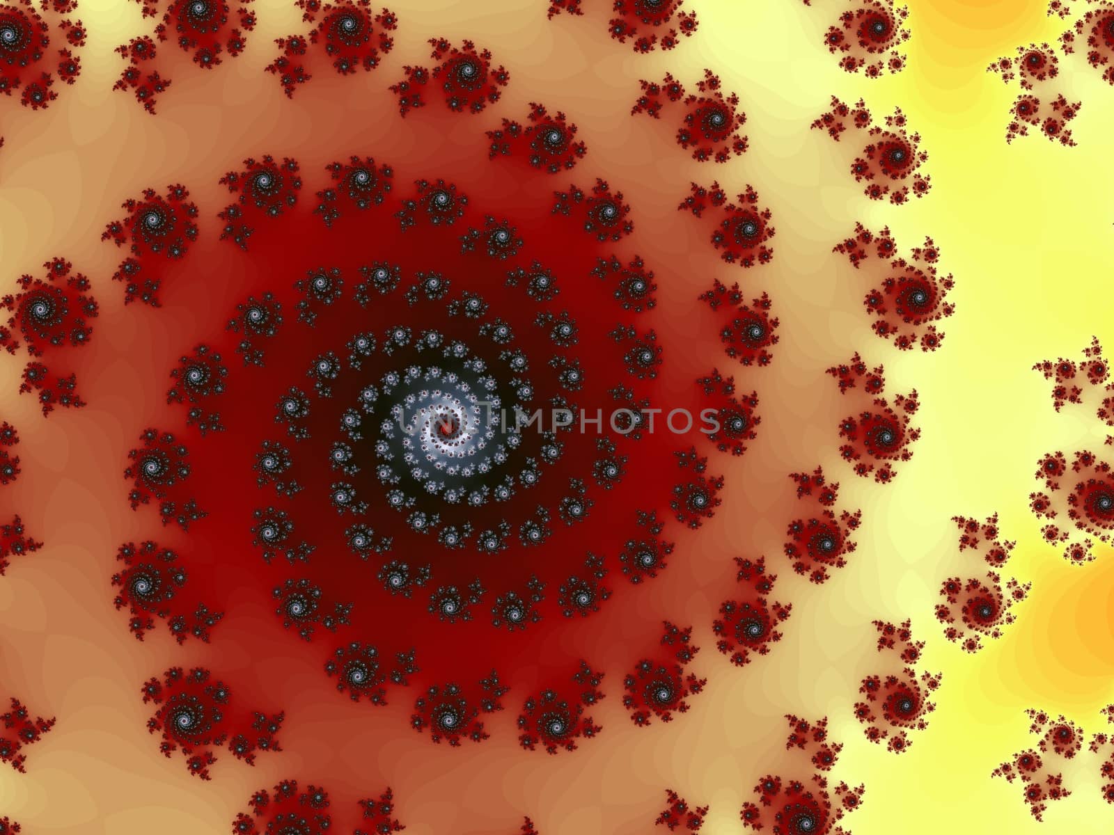 Digital computer graphic - rendering. Abstraction background with fractal spiral for design.