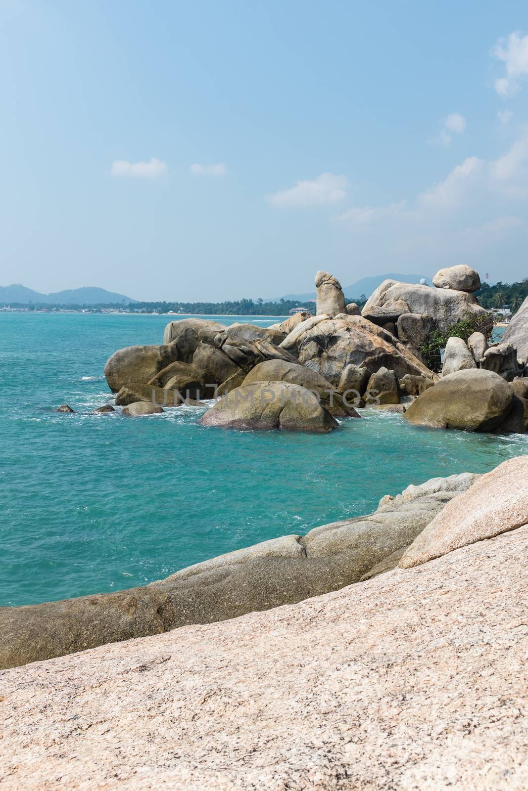 Stone at part of Lamai beach,Samui, Thailand