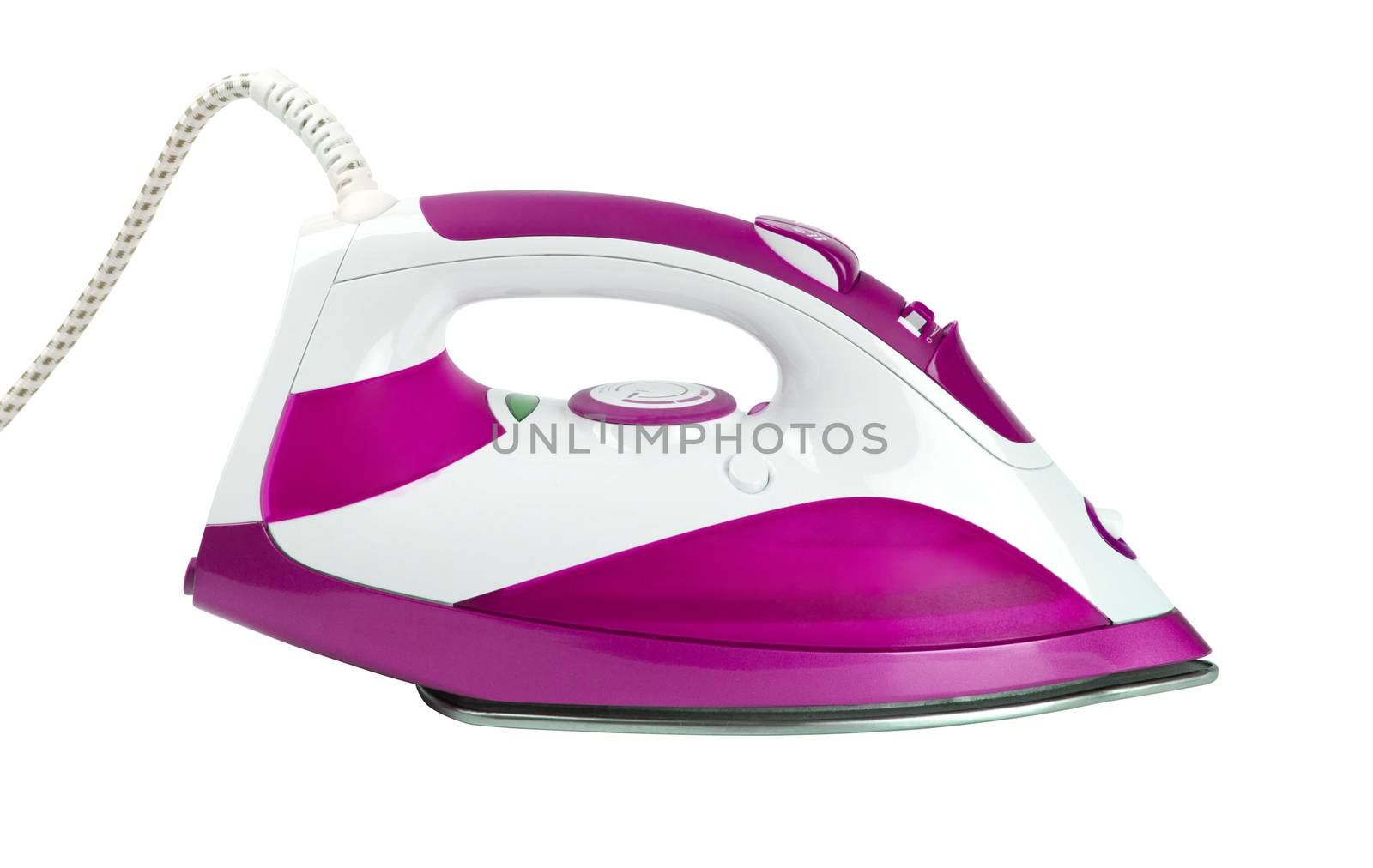 Steam iron isolated on white background