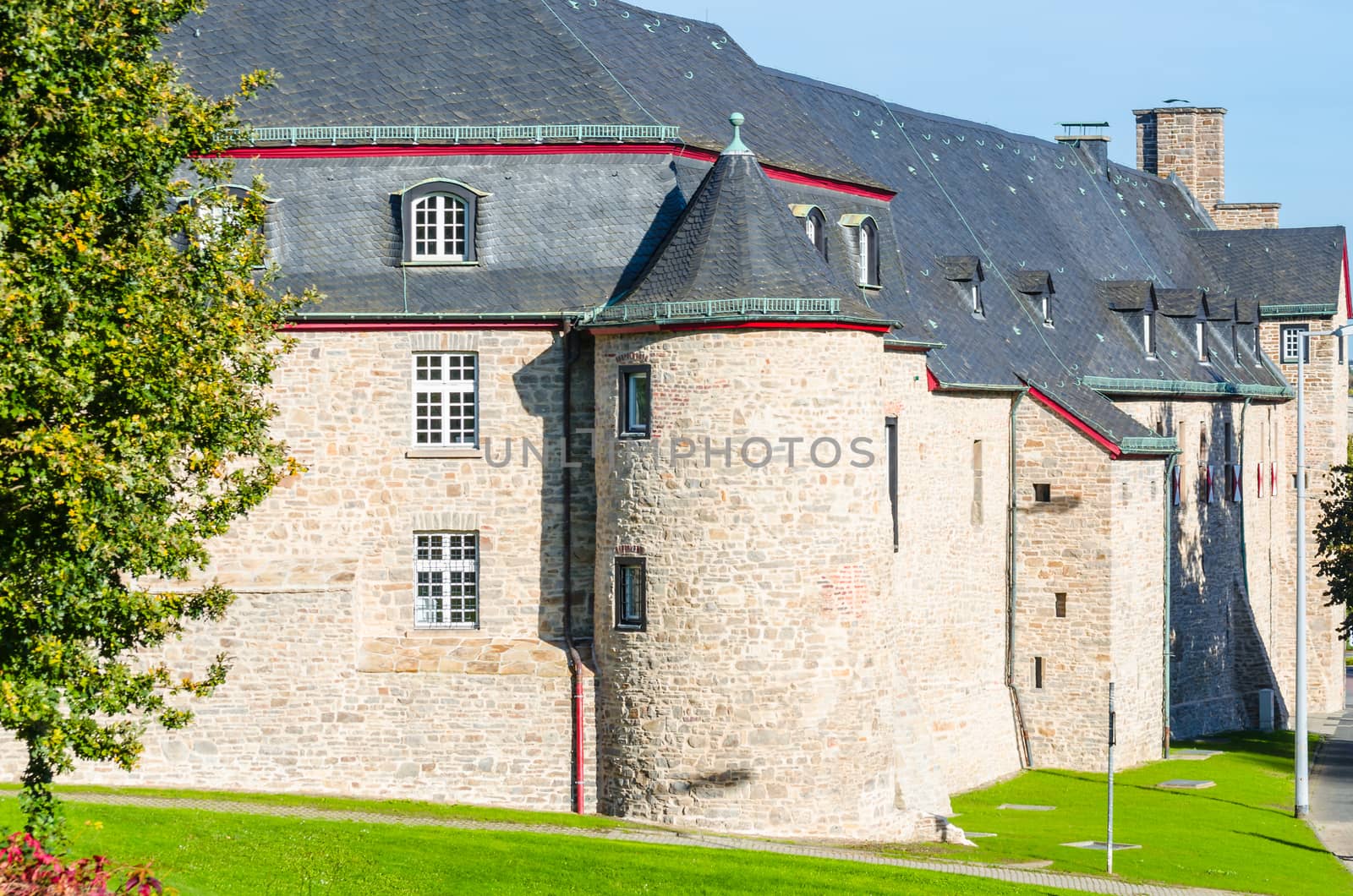 Medieval Castle Broich in Mülheim an der Ruhr. Well Restored.