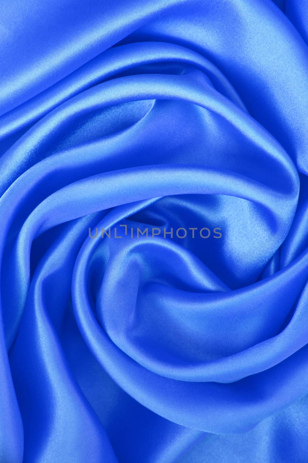 Smooth elegant blue silk can use as background 