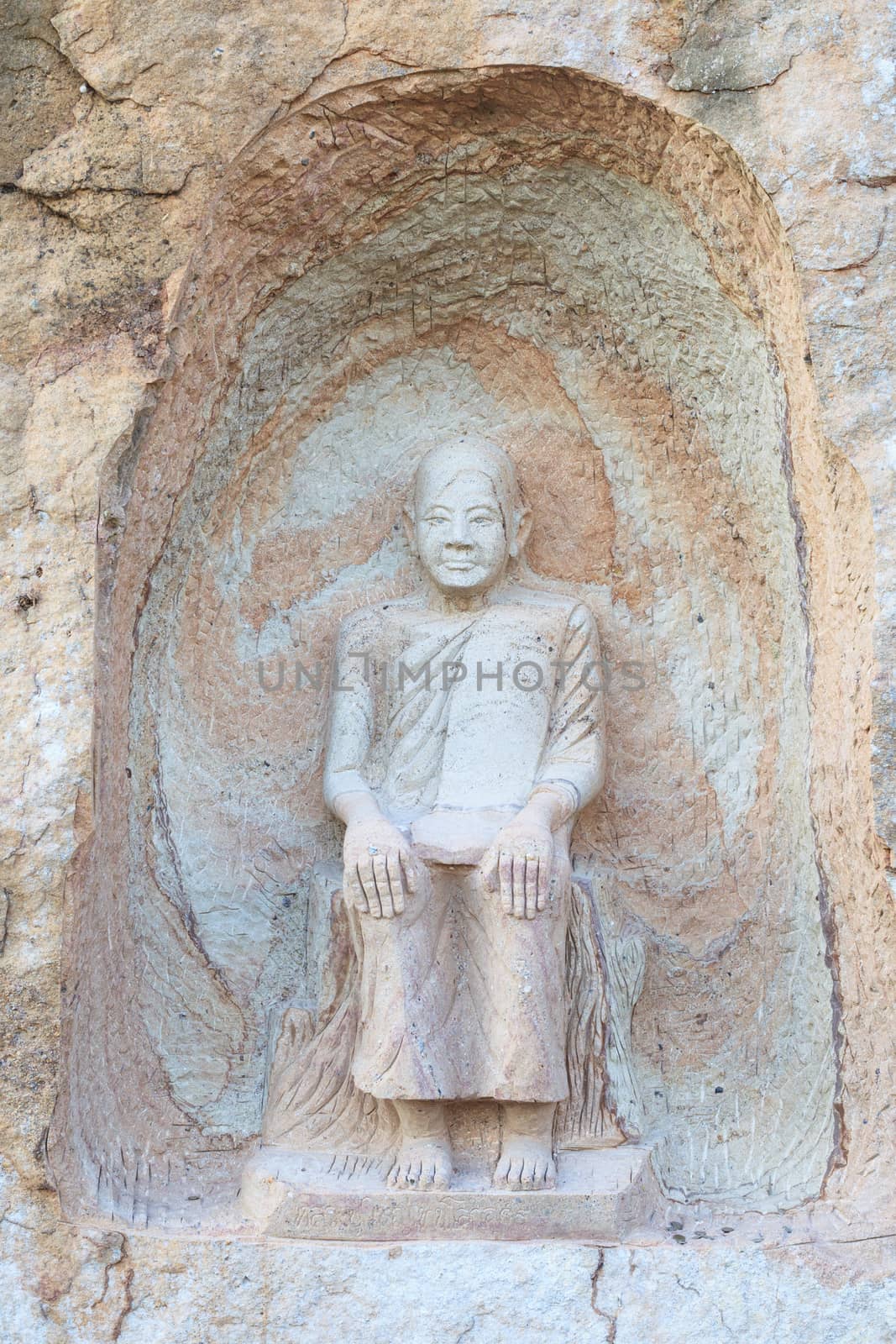 SAKONNAKORN THAILAND - NOVEMBER 28: The famaus monk names "Luang by FrameAngel