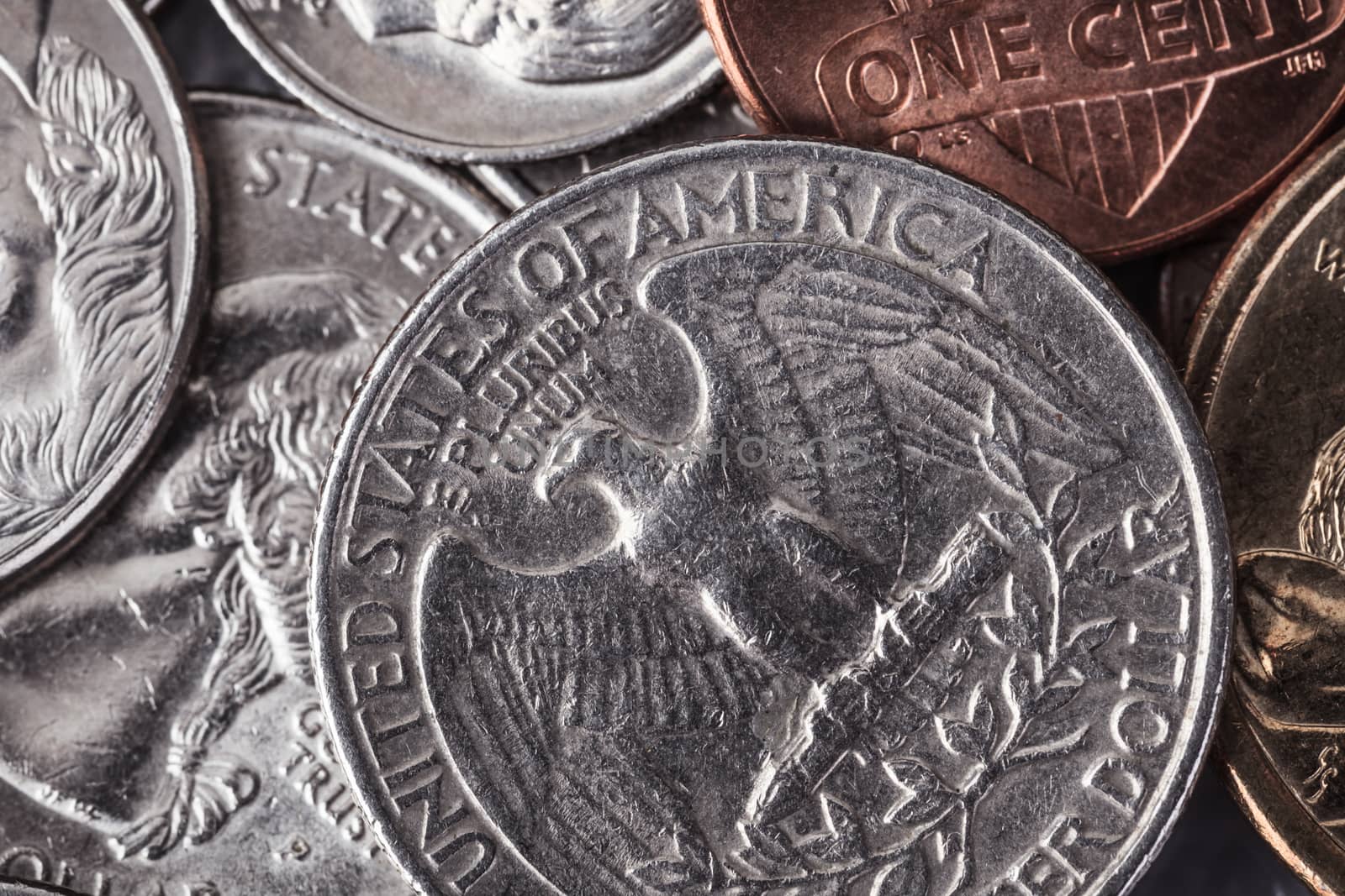 Group of US American coins by FrameAngel