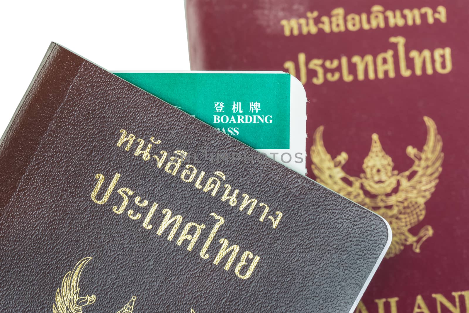 Passport Thailand for travel concept background by FrameAngel