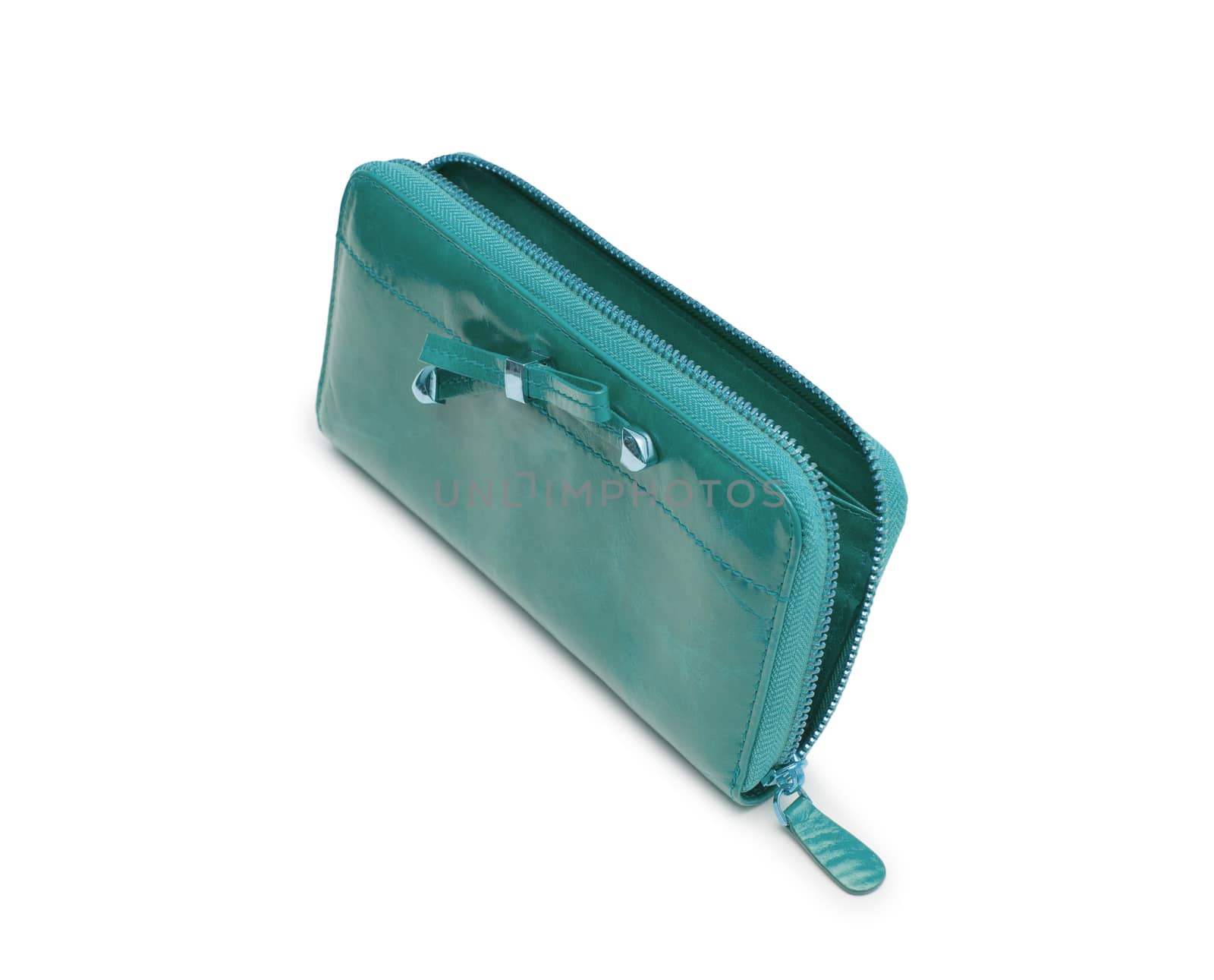 Woman purse (wallet) isolated on the white background