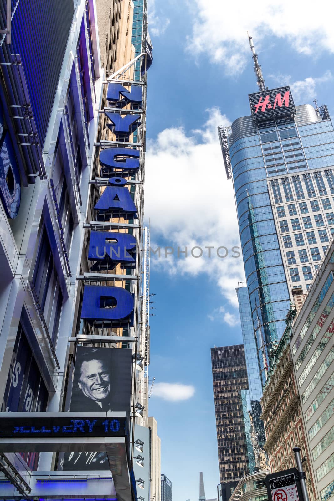 New York - Aug 20: Iconic architectural marvels of Manhattan liven up the city of New York, August 20, 2014