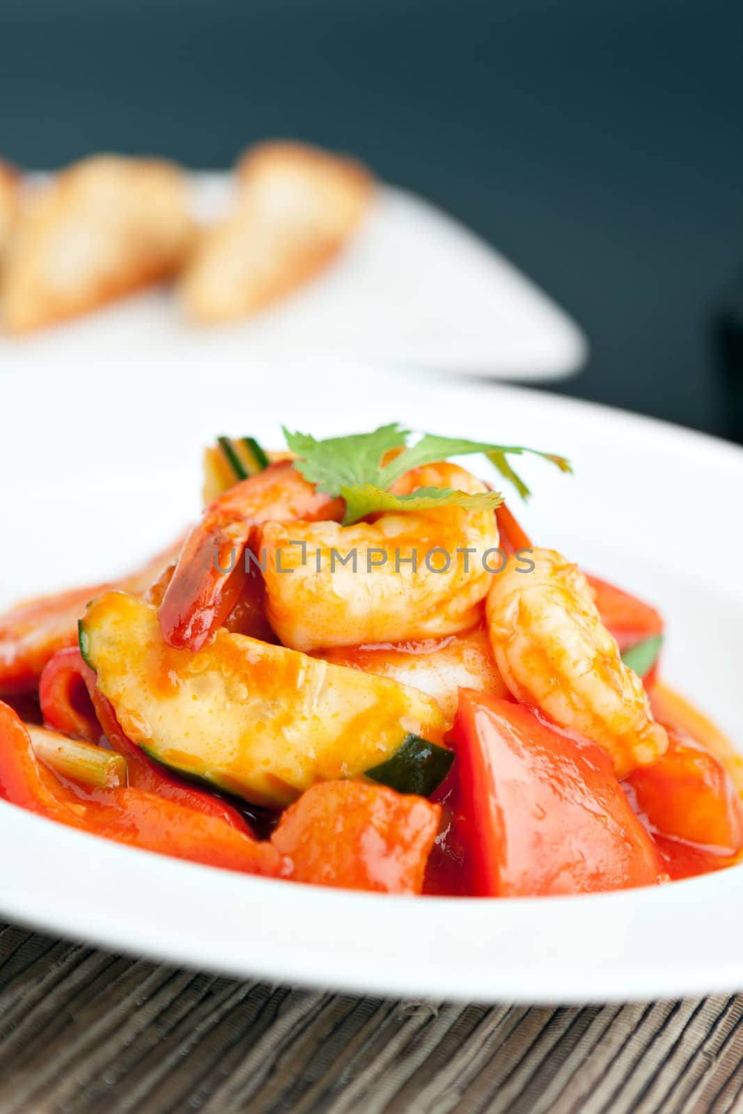 Thai Sweet and Sour Shrimp Dish by graficallyminded