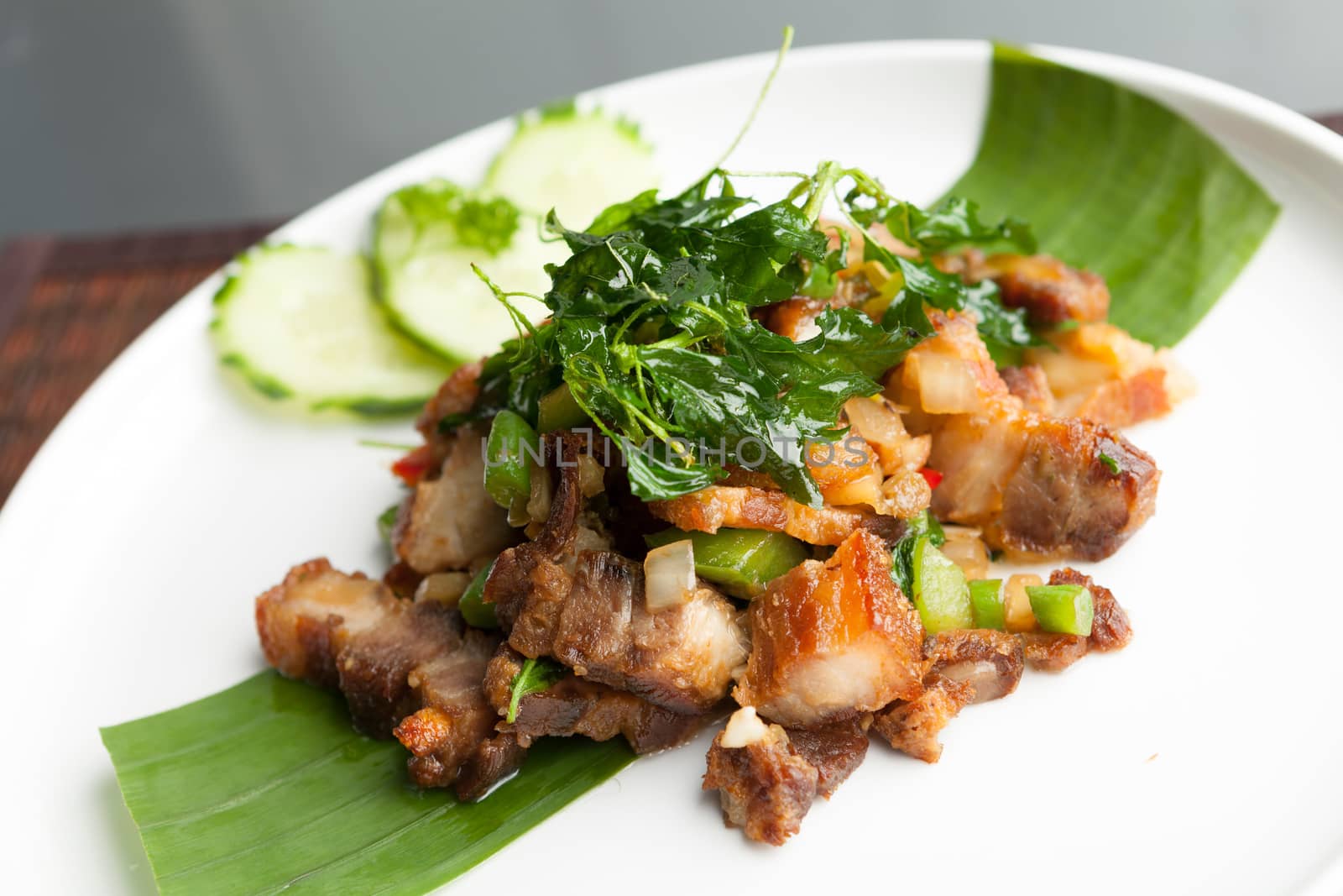Thai Crispy Pork Meal by graficallyminded