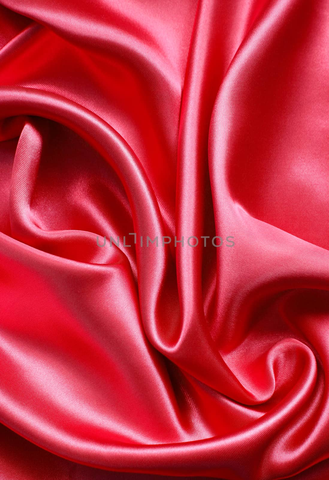 Smooth elegant red silk as background  by oxanatravel