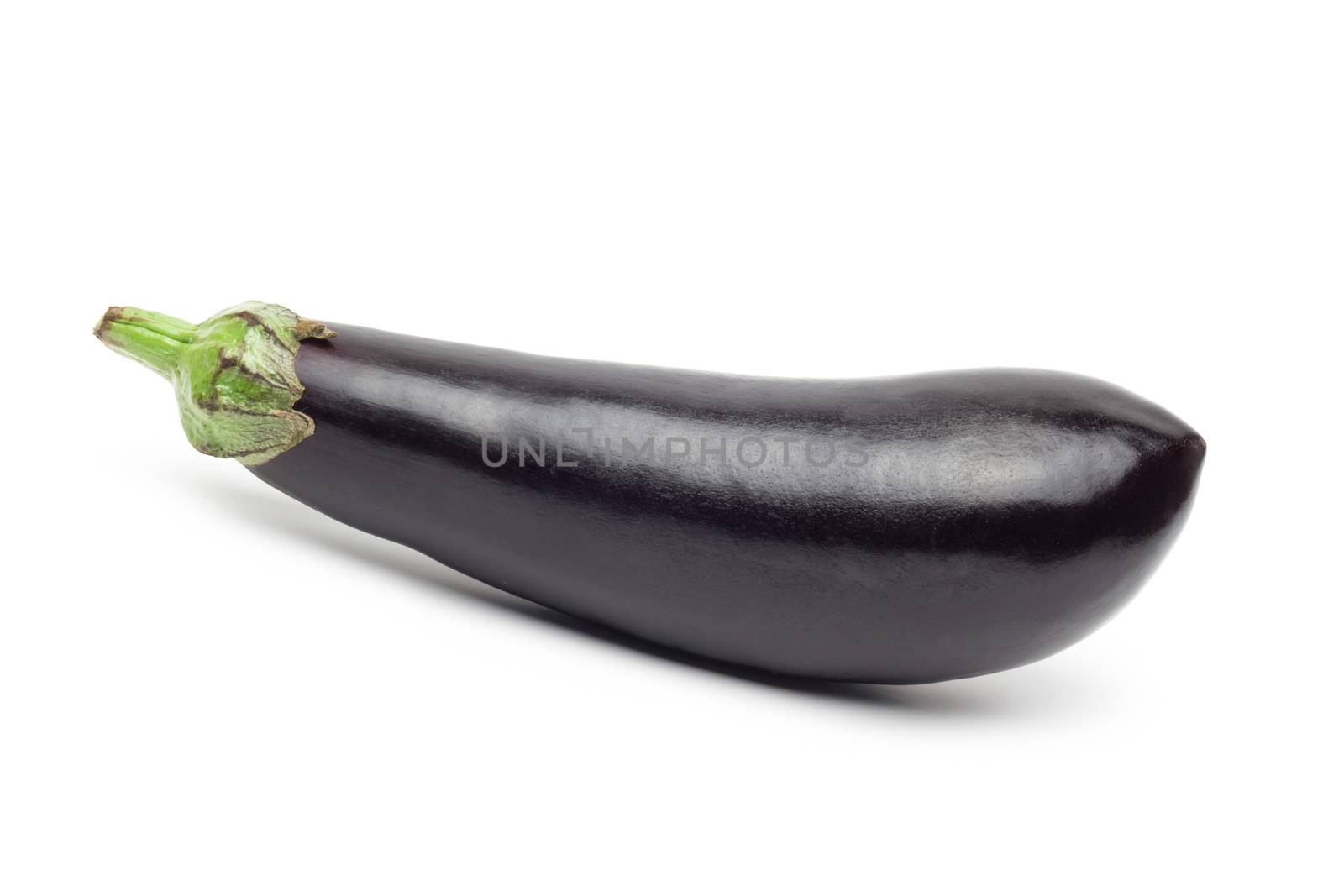 Fresh eggplant isolated on white
