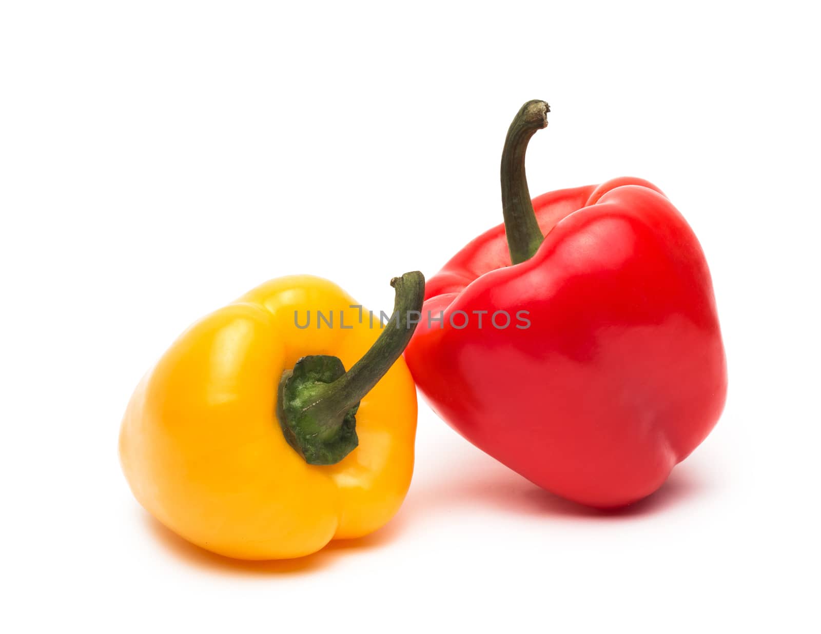 sweet pepper isolated on white background