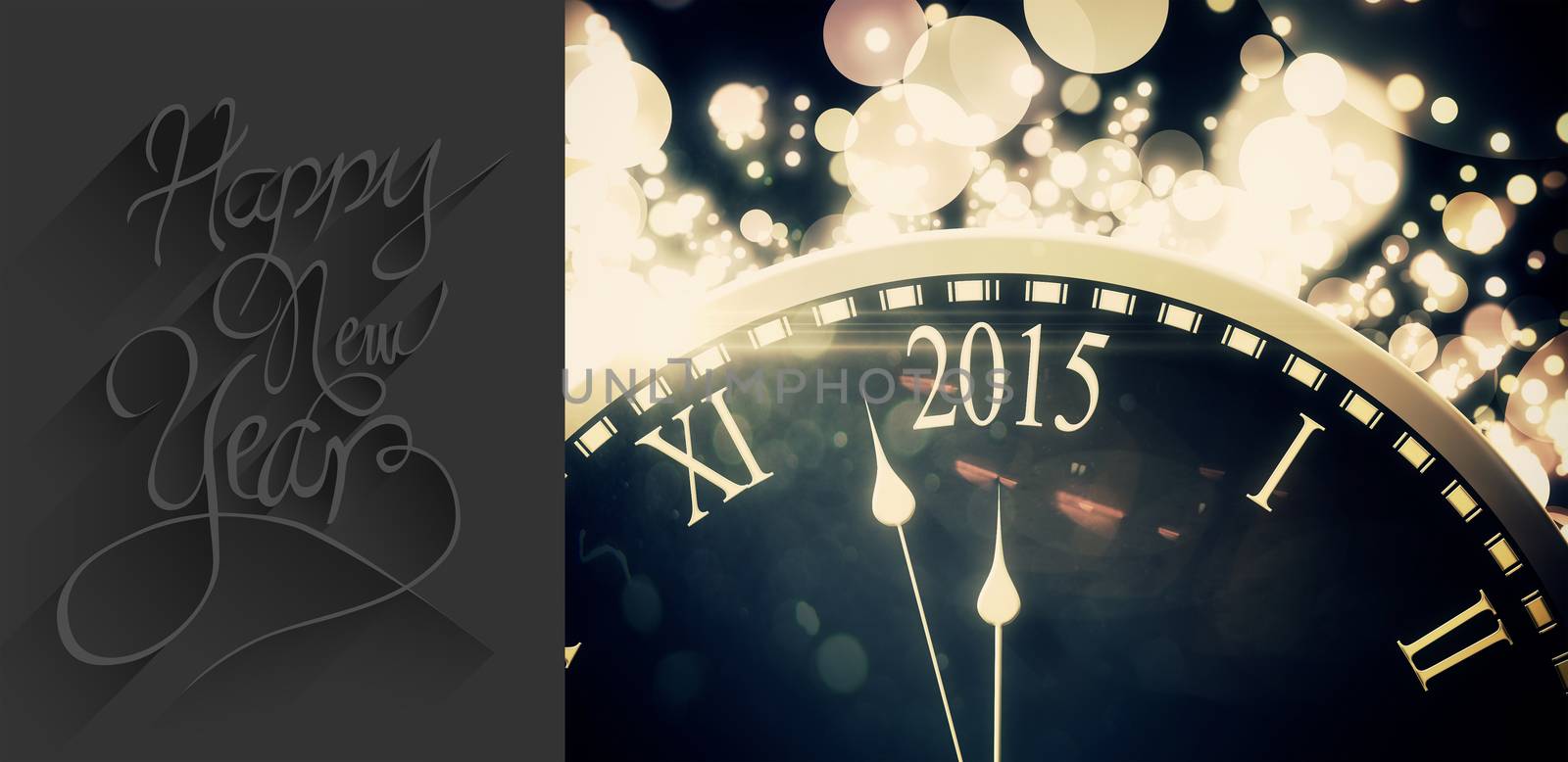 Composite image of classy new year greeting by Wavebreakmedia