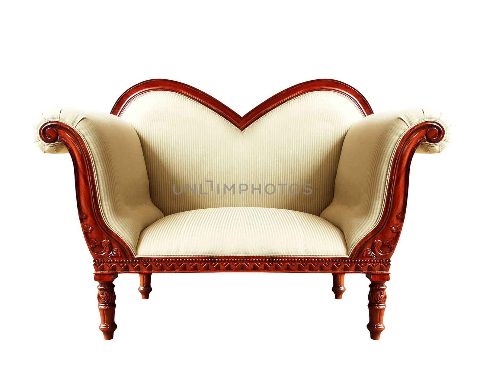 classical carved wooden chair