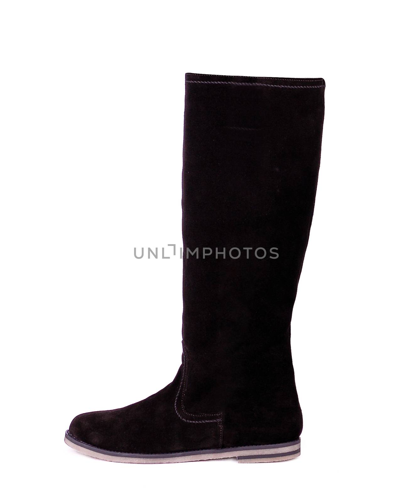 Black female high boot isolated by ozaiachin