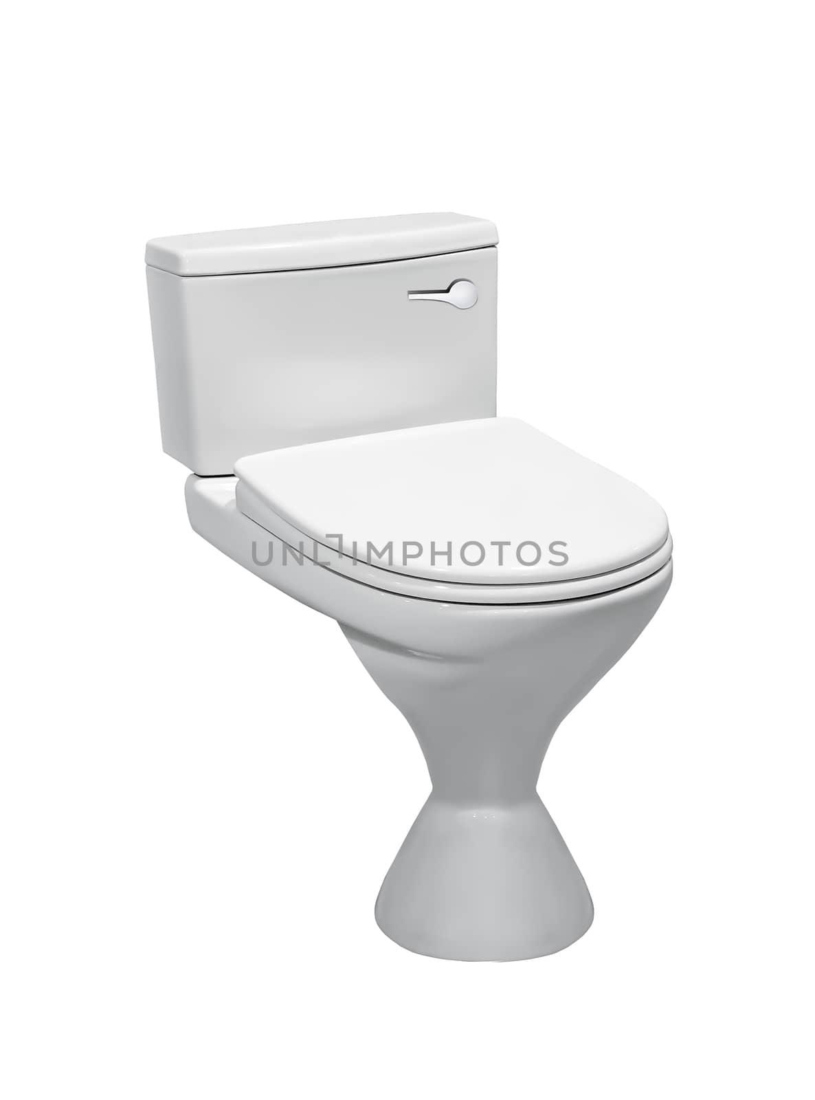 toilet bowl isolated on white