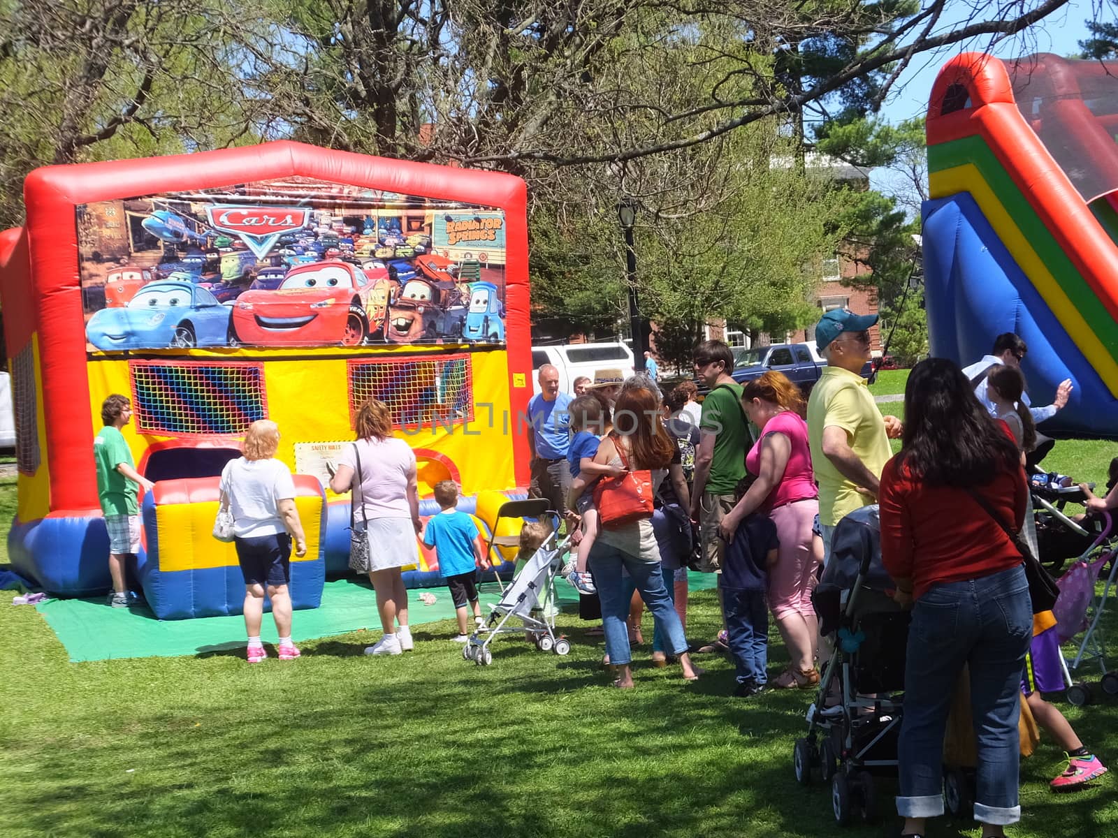 Playground at the 2014 Tulip Festival at Washington Park in Albany, New York State