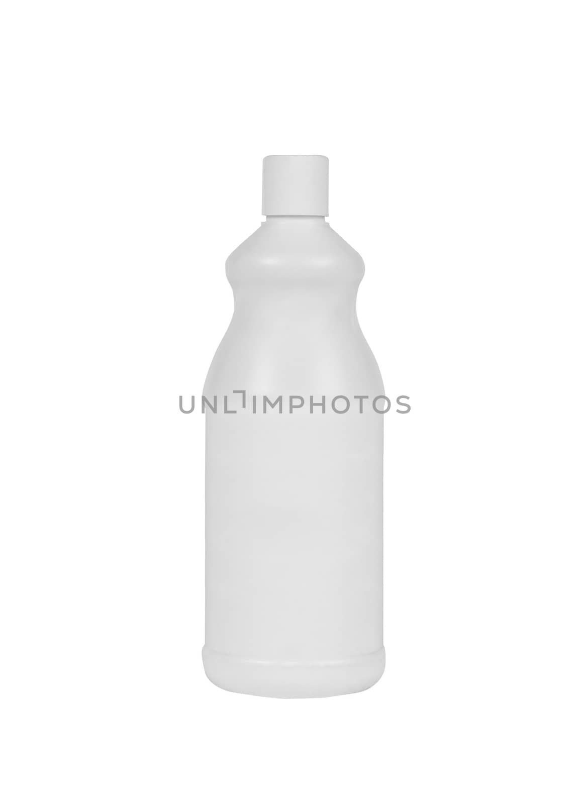 White plastic bottle isolated by ozaiachin