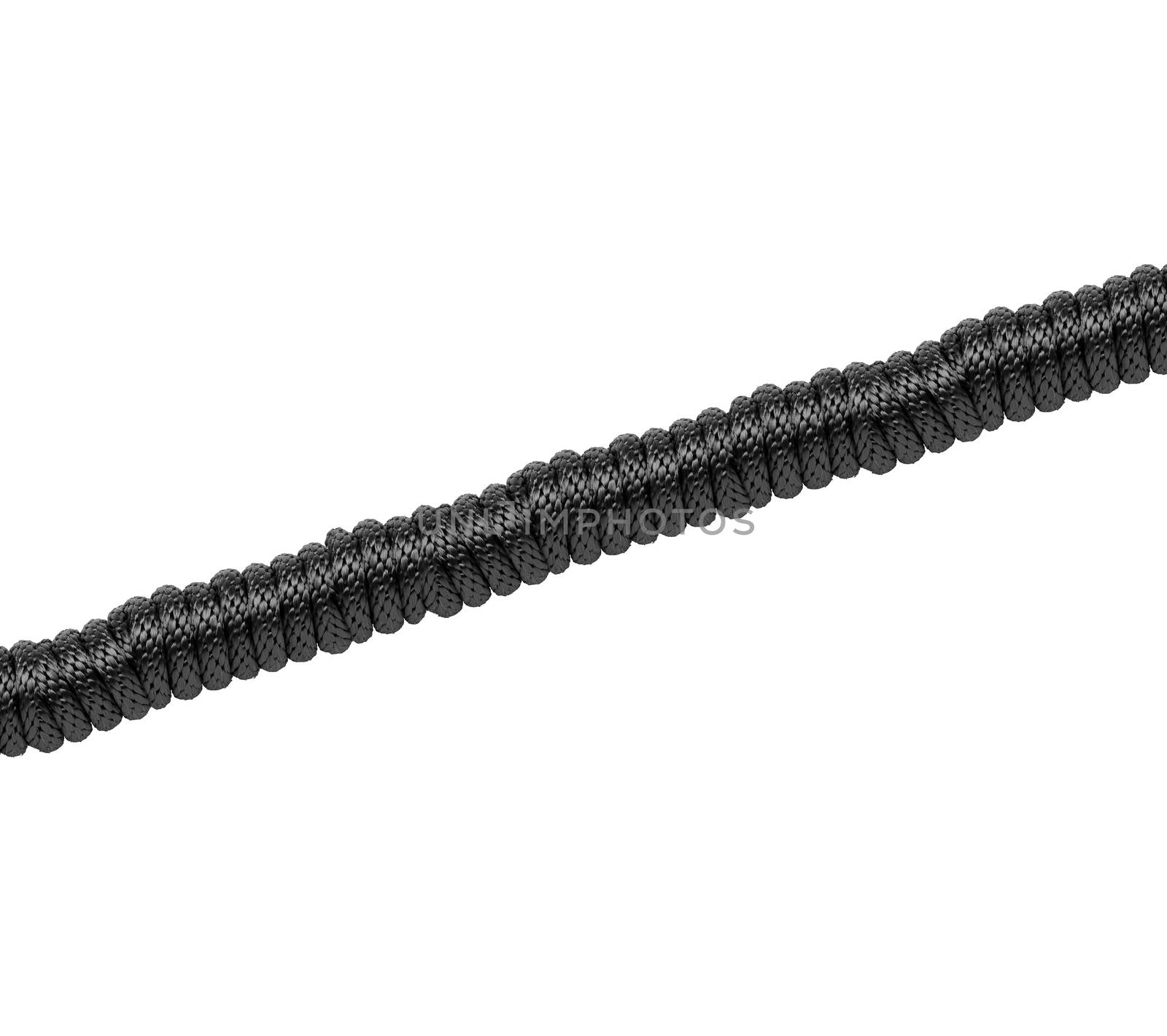 black cordage - on white