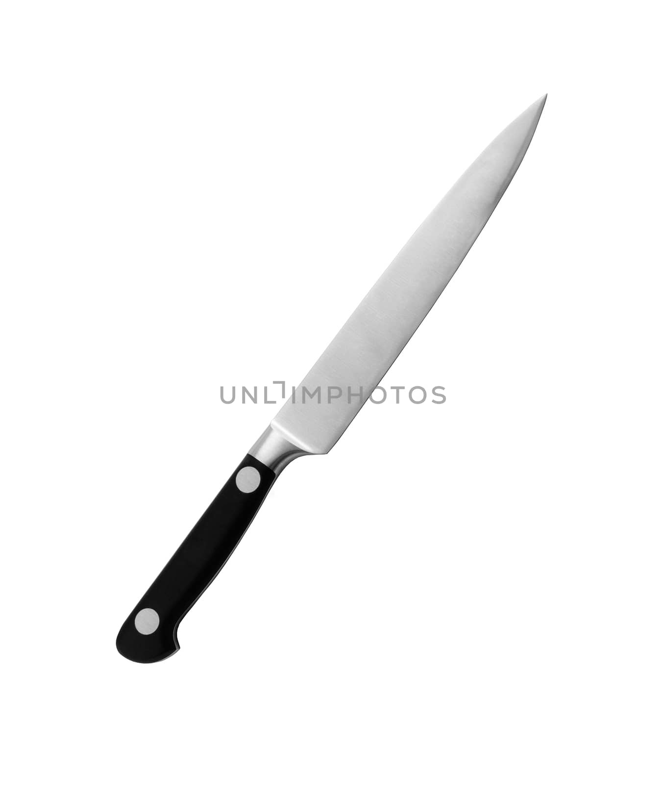 Chef's knife isolated on white