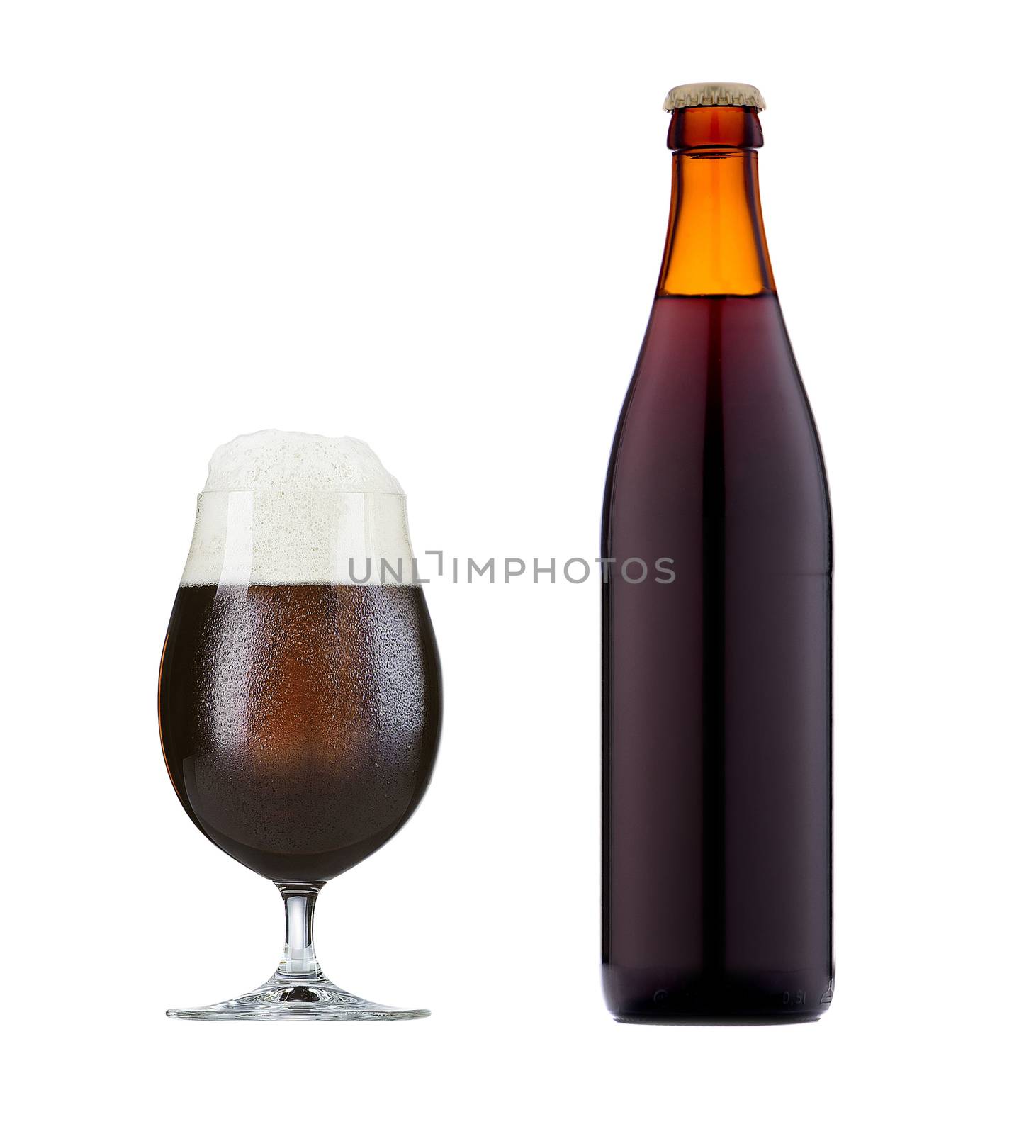 glass of brown beer