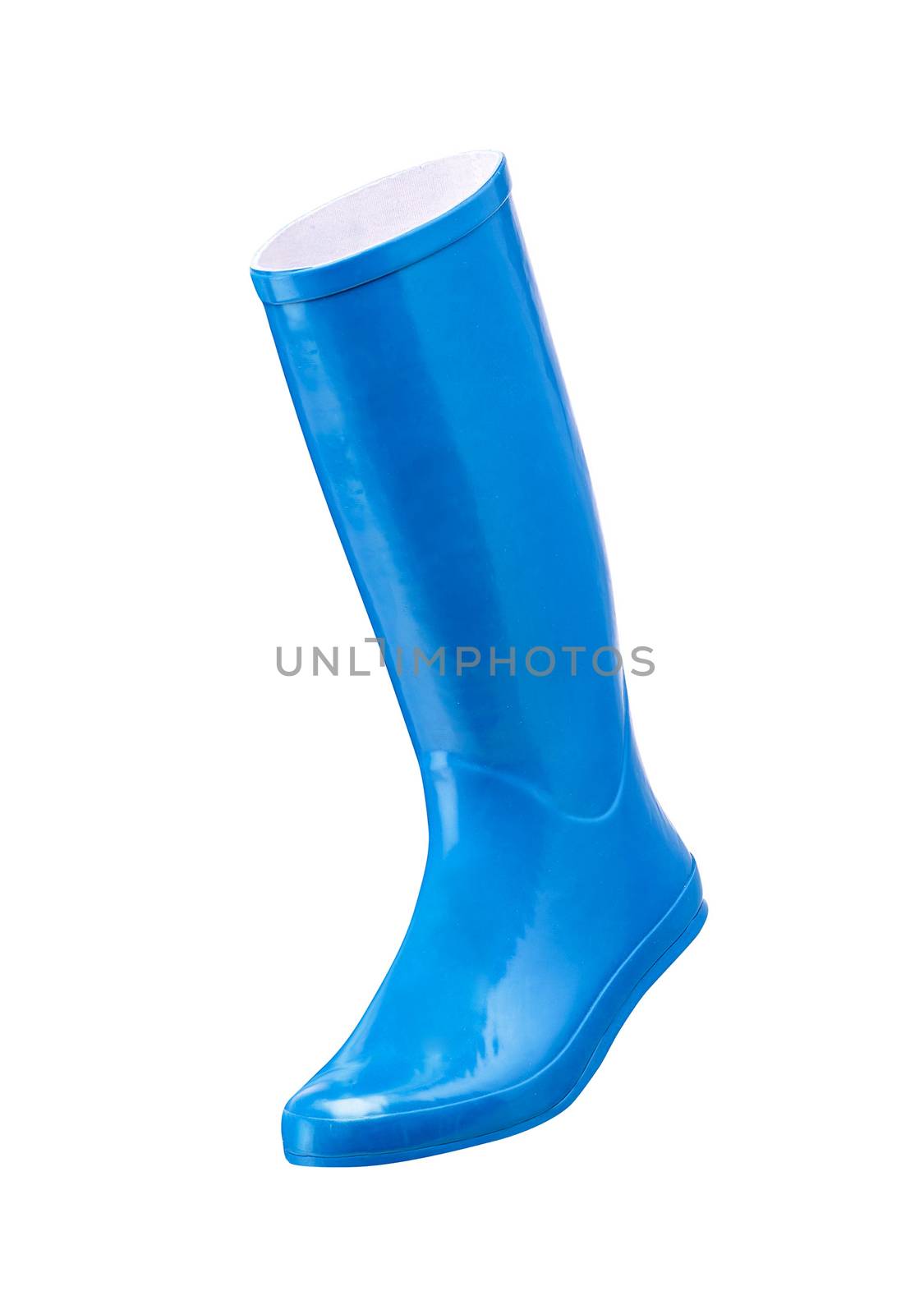 rubber boot isolated on white background by ozaiachin