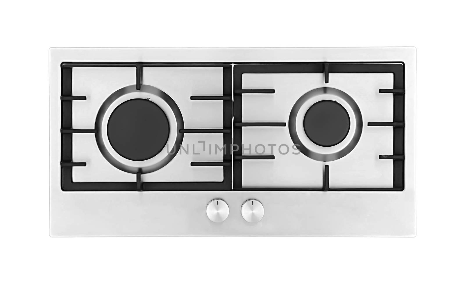 Gas hob isolated on white