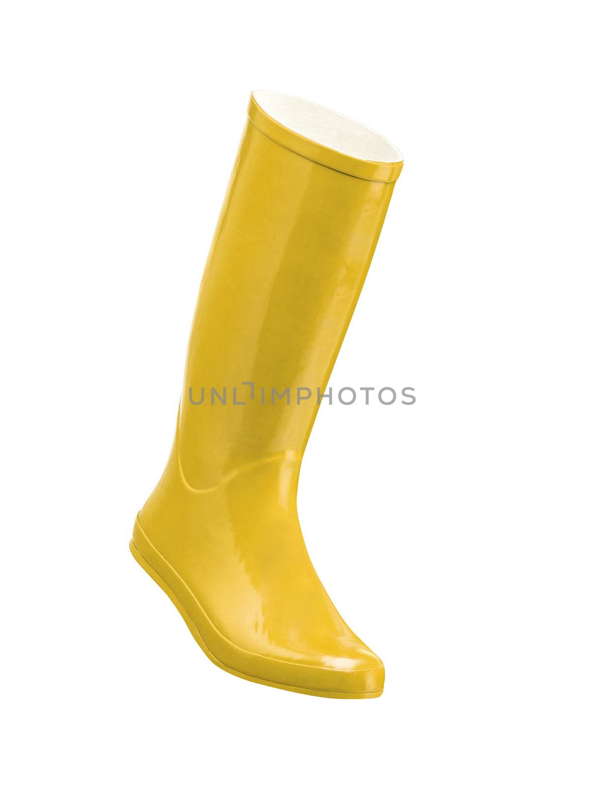 rubber boot isolated on white background