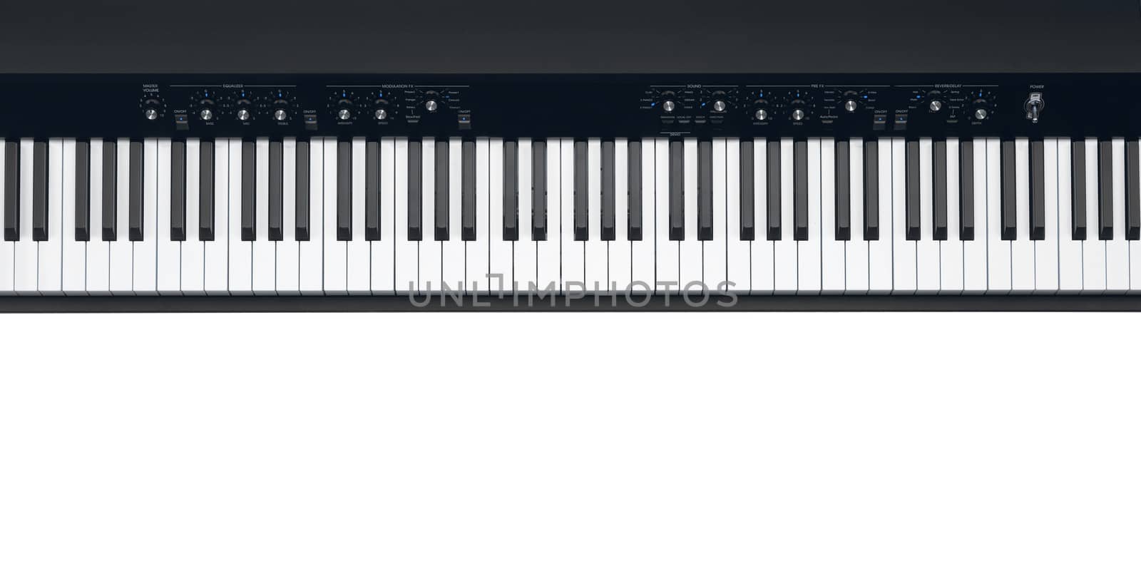 Synthesizer isolated on white background