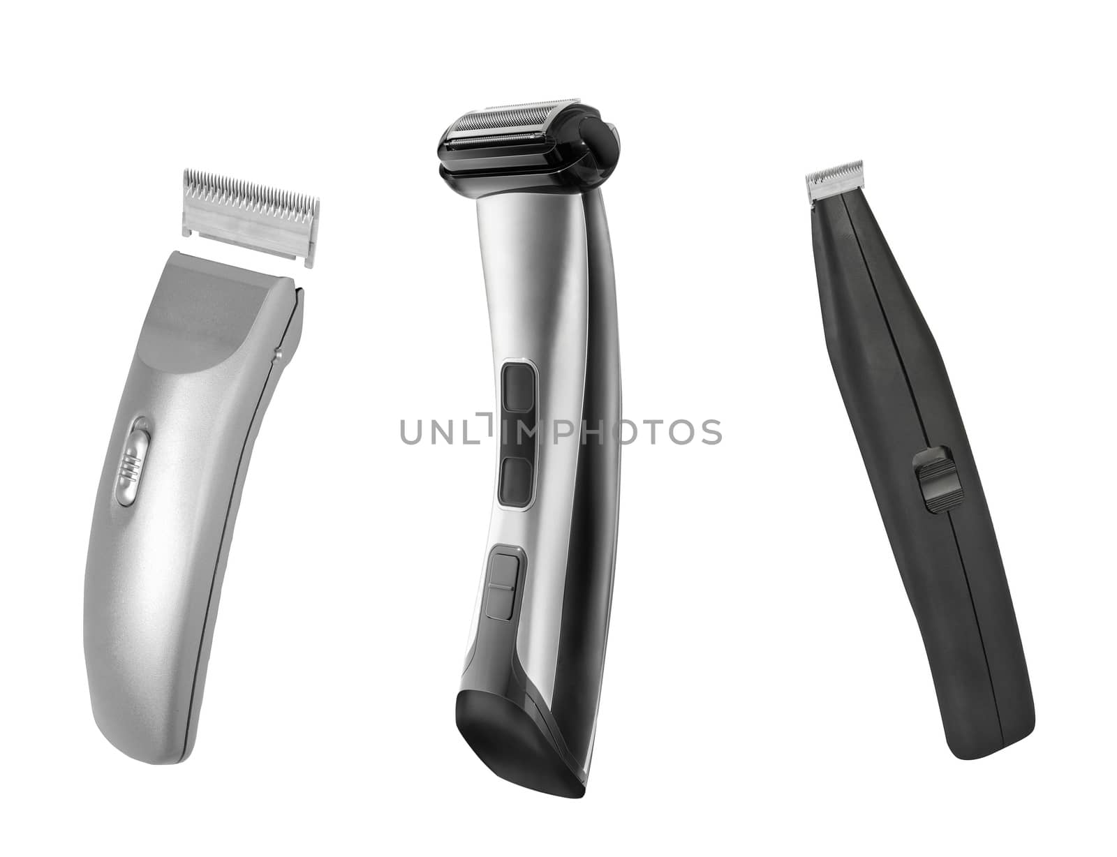 Shaving machines isolated on white