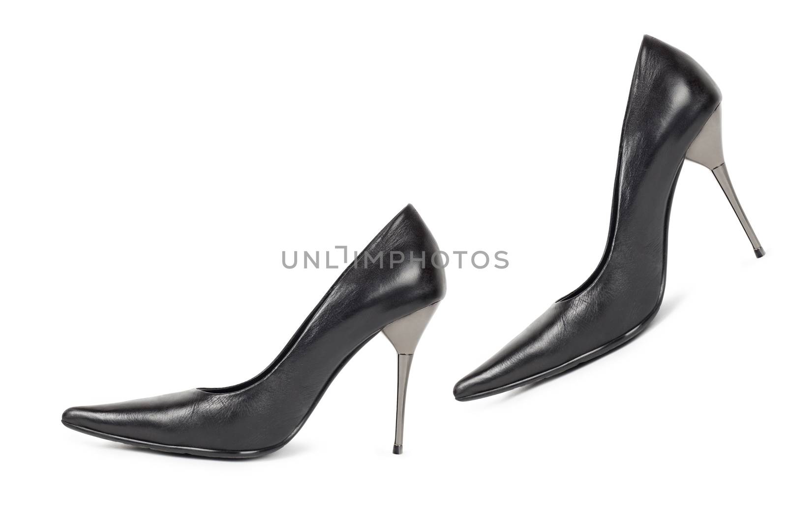 Black Womens Shoes - Isolated on White