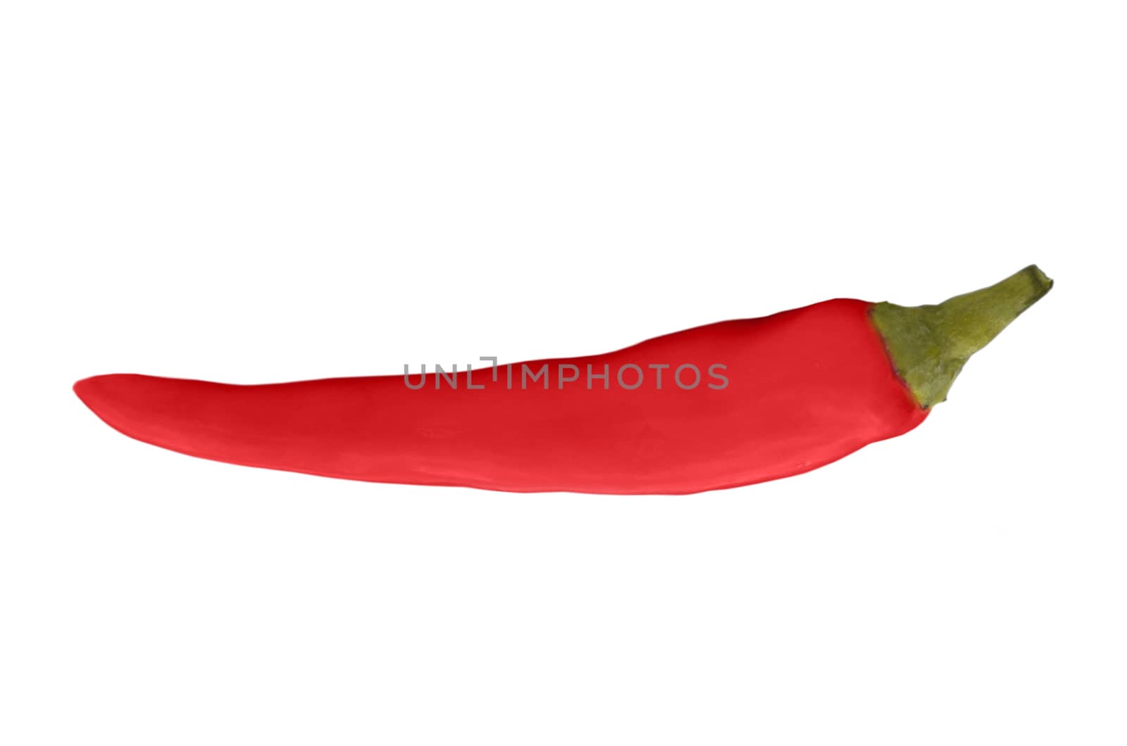 green pepper isolated on a white background