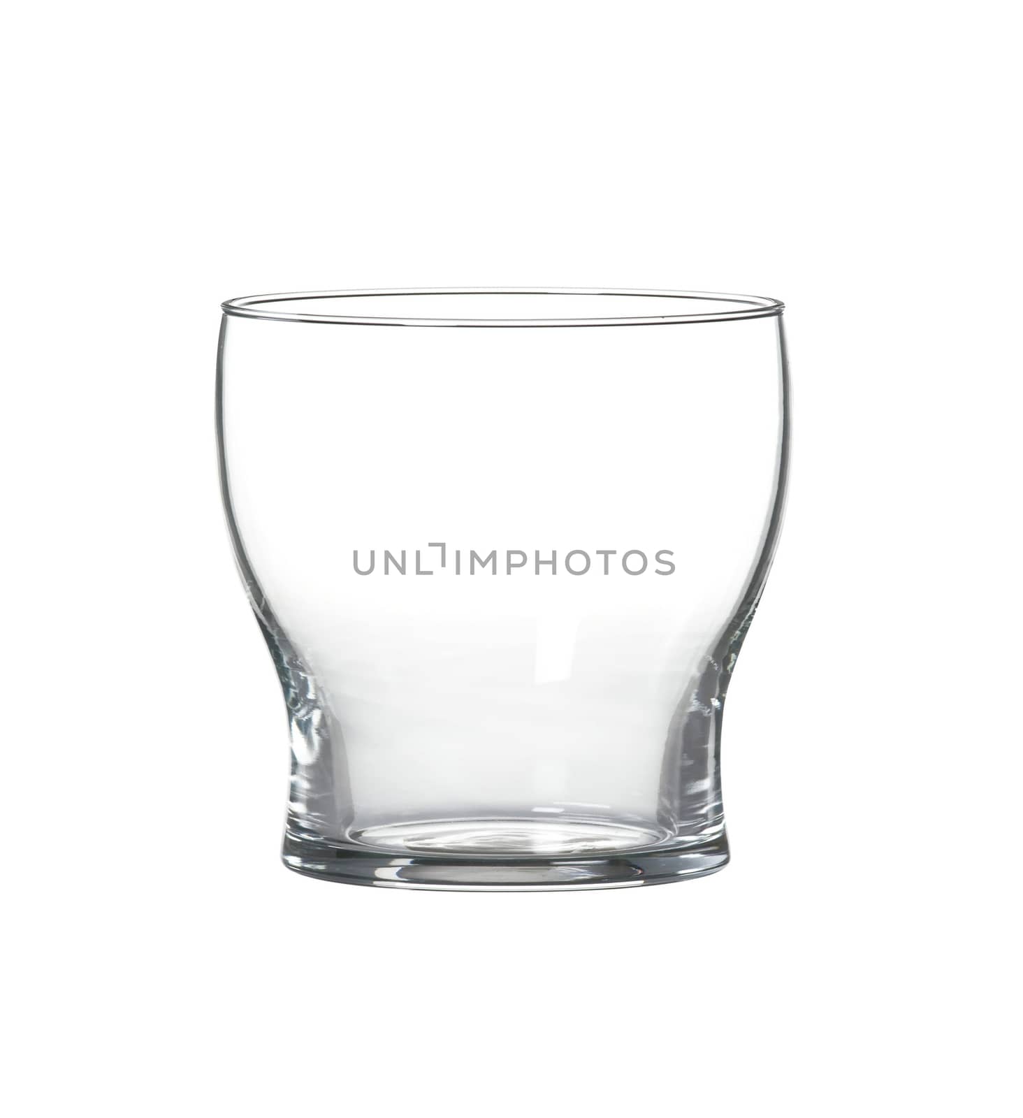 Empty glass isolated on white background. by ozaiachin