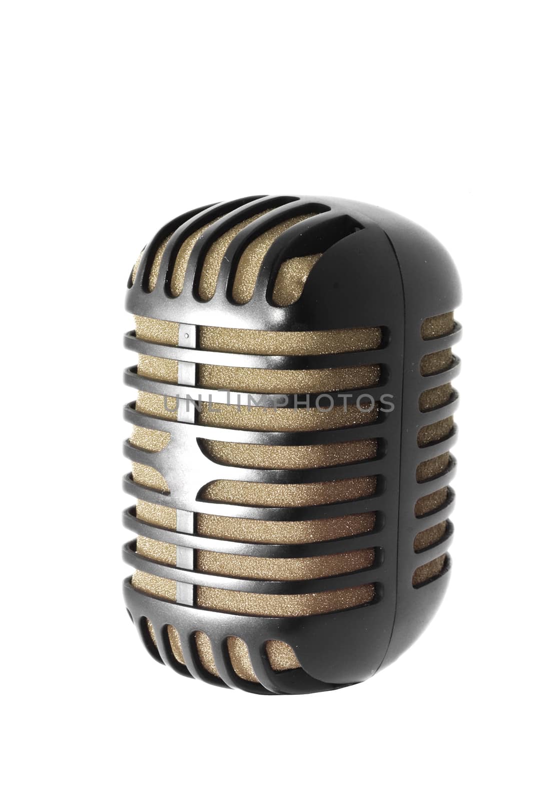 Vintage microphone isolated by ozaiachin