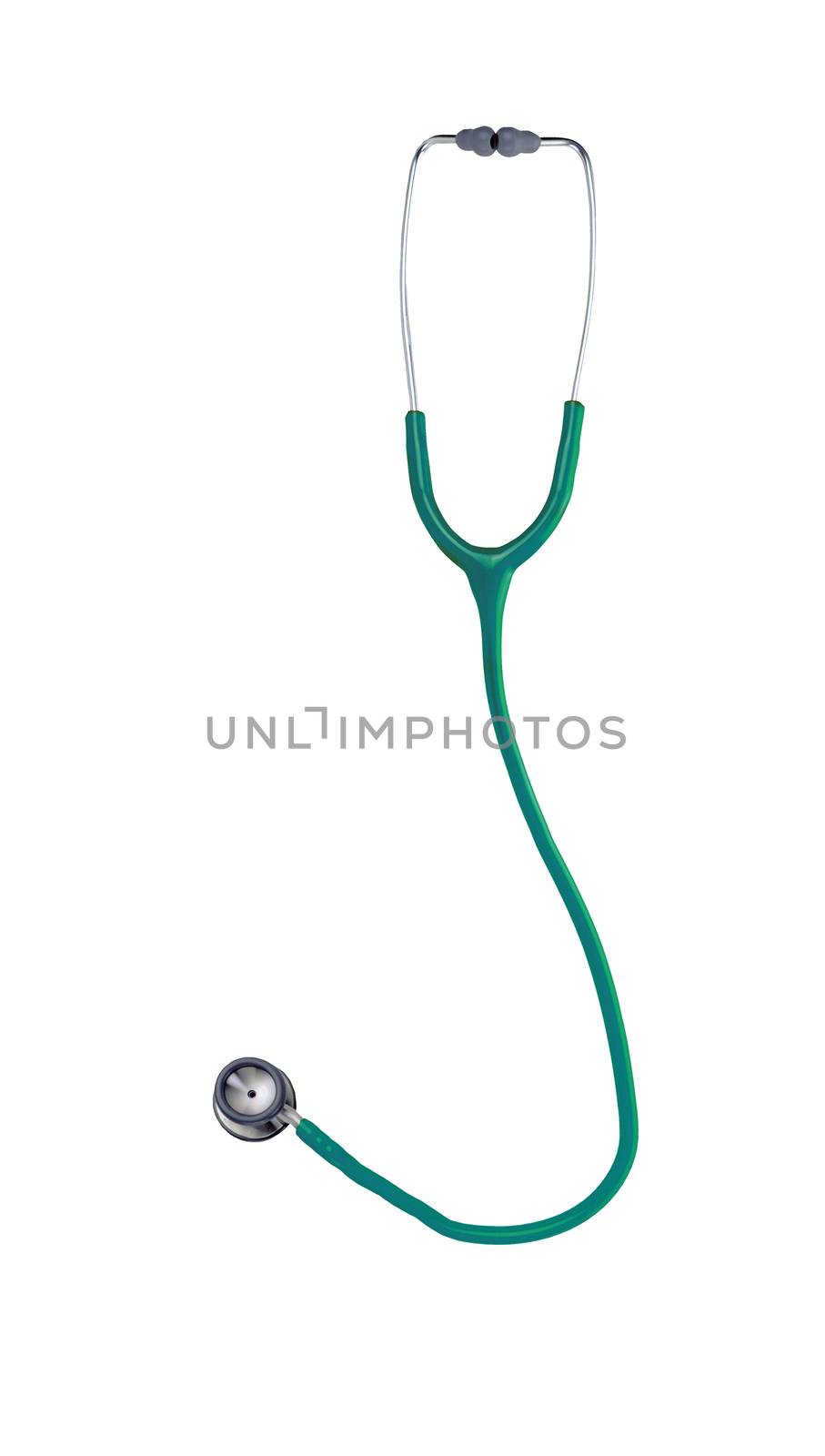 stethoscope isolated on white