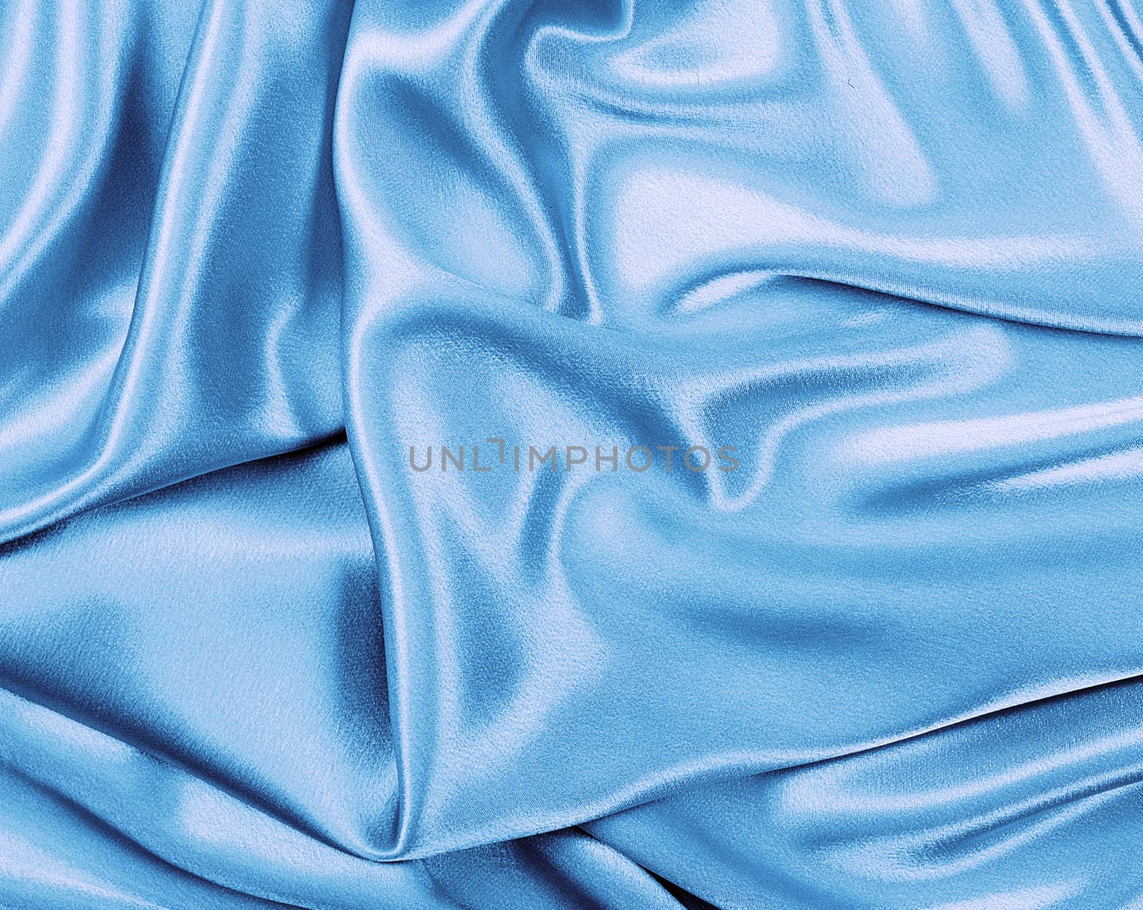 Beautiful trendy blue Silk