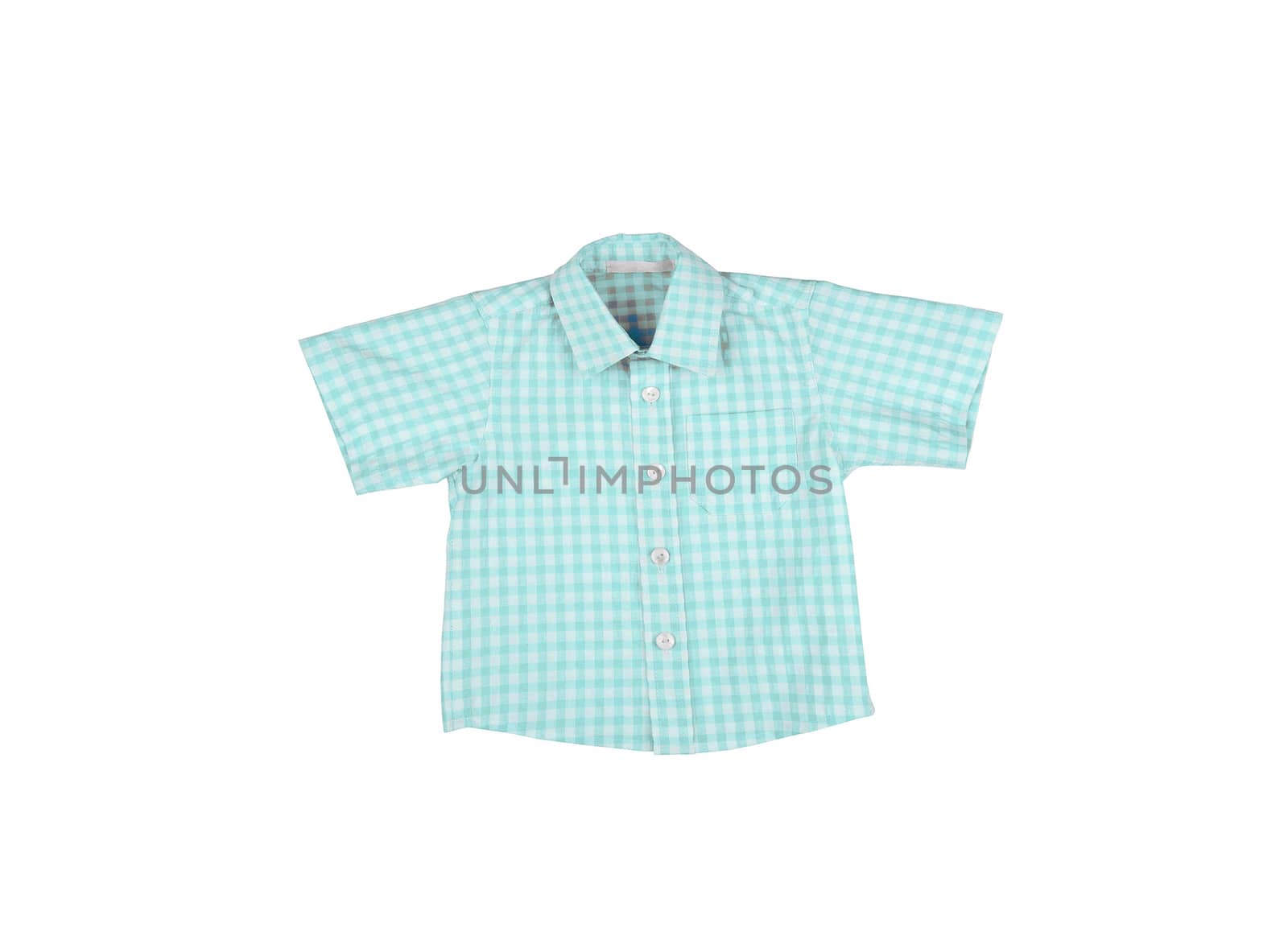 Man's cotton plaid shirt