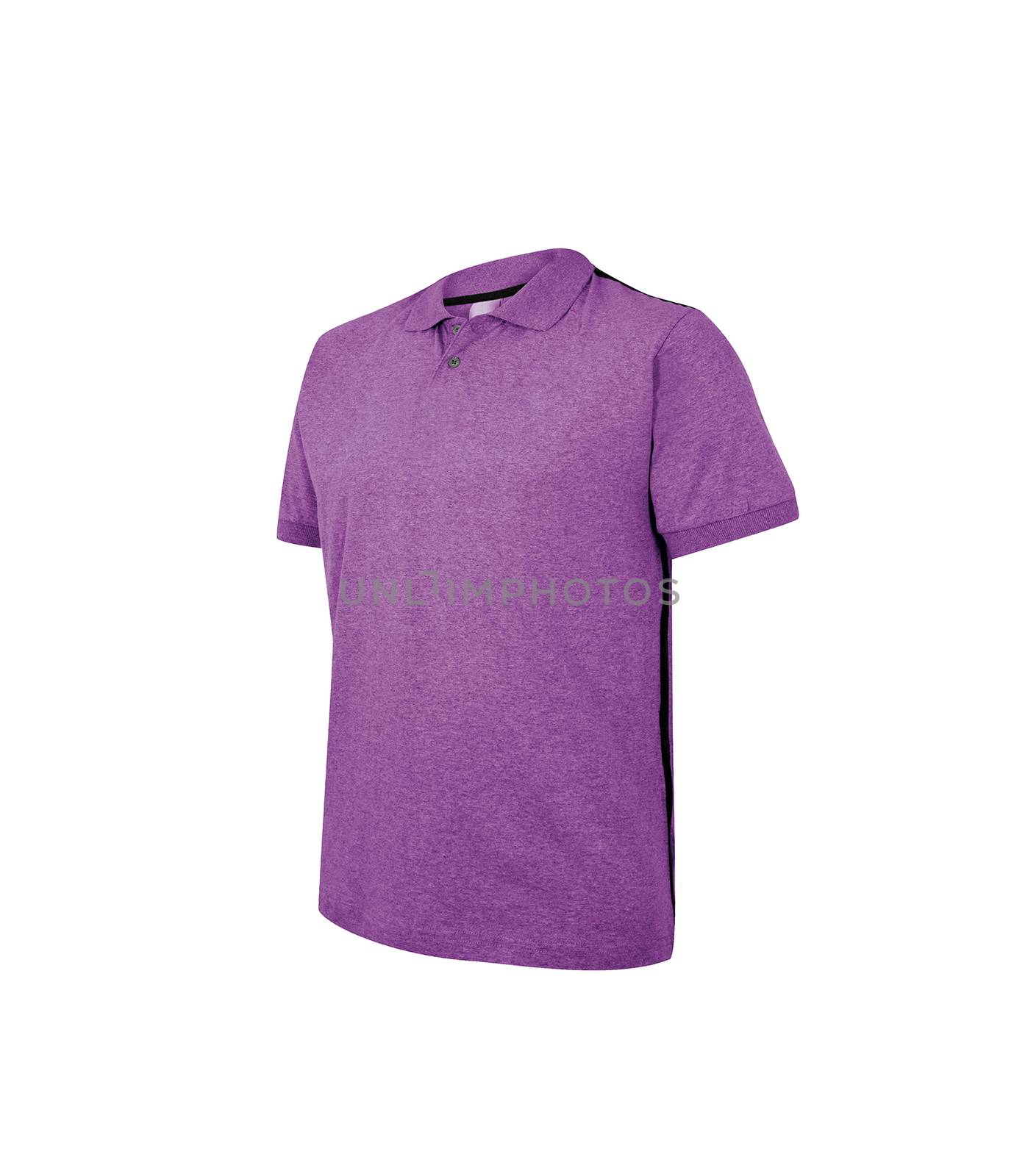 purple t-shirt isolated on white