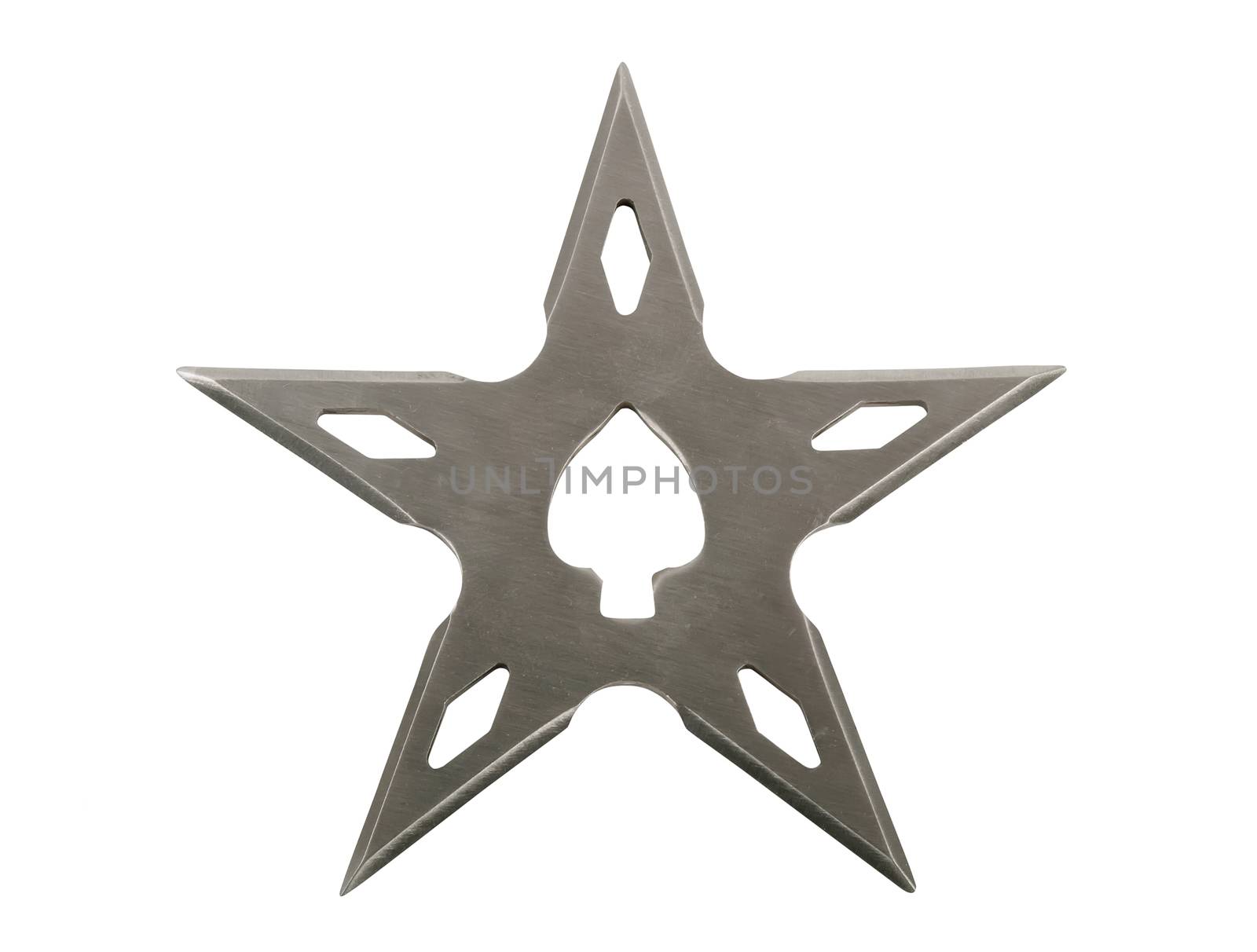 throwing blade star ninja Shuriken isolated on white background